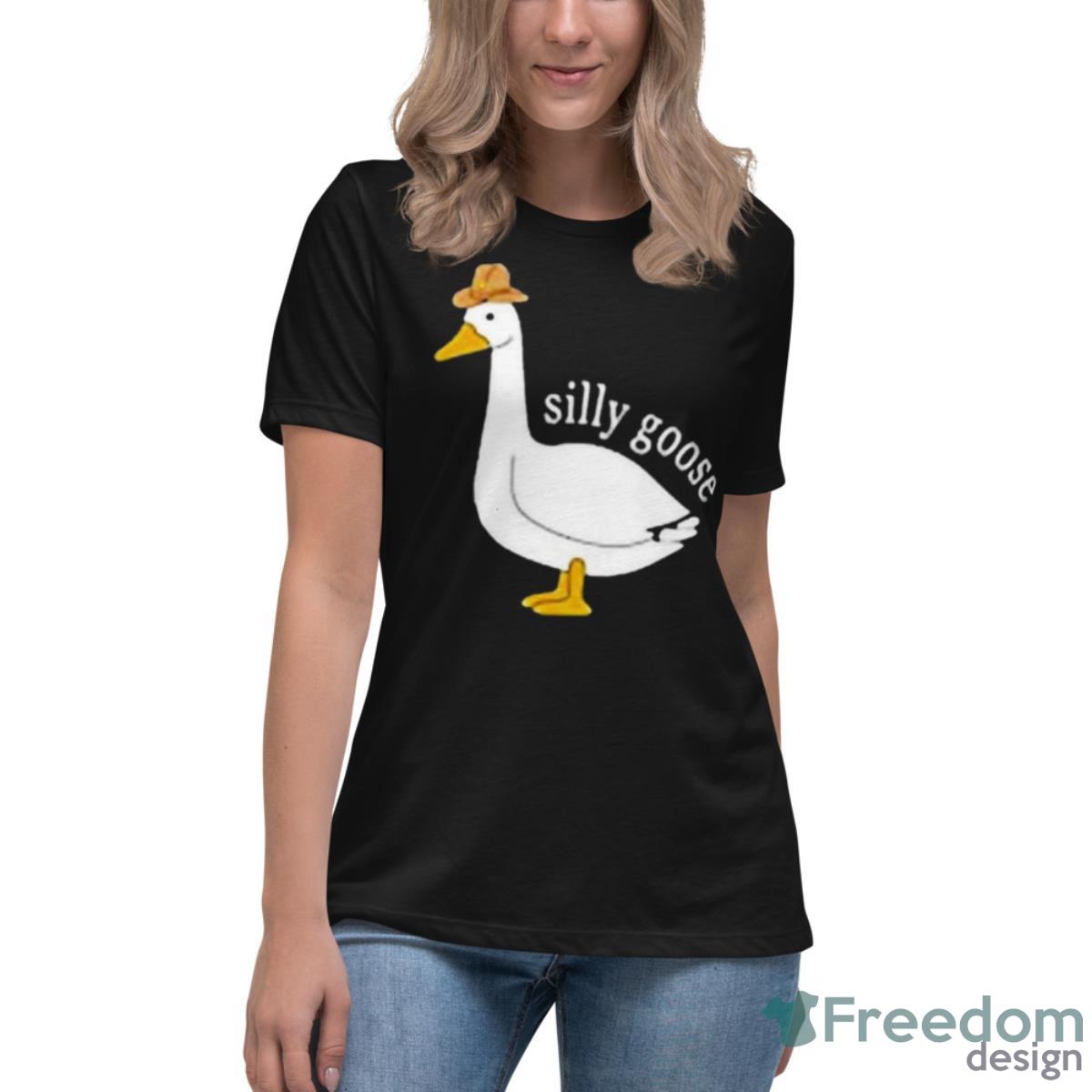Duck Silly Goose Cowboy Hat Funny Easter Shirt - Womens Relaxed Short Sleeve Jersey Tee Duck Silly Goose Cowboy Hat Funny Easter Shirt - Womens Relaxed Short Sleeve Jersey Tee