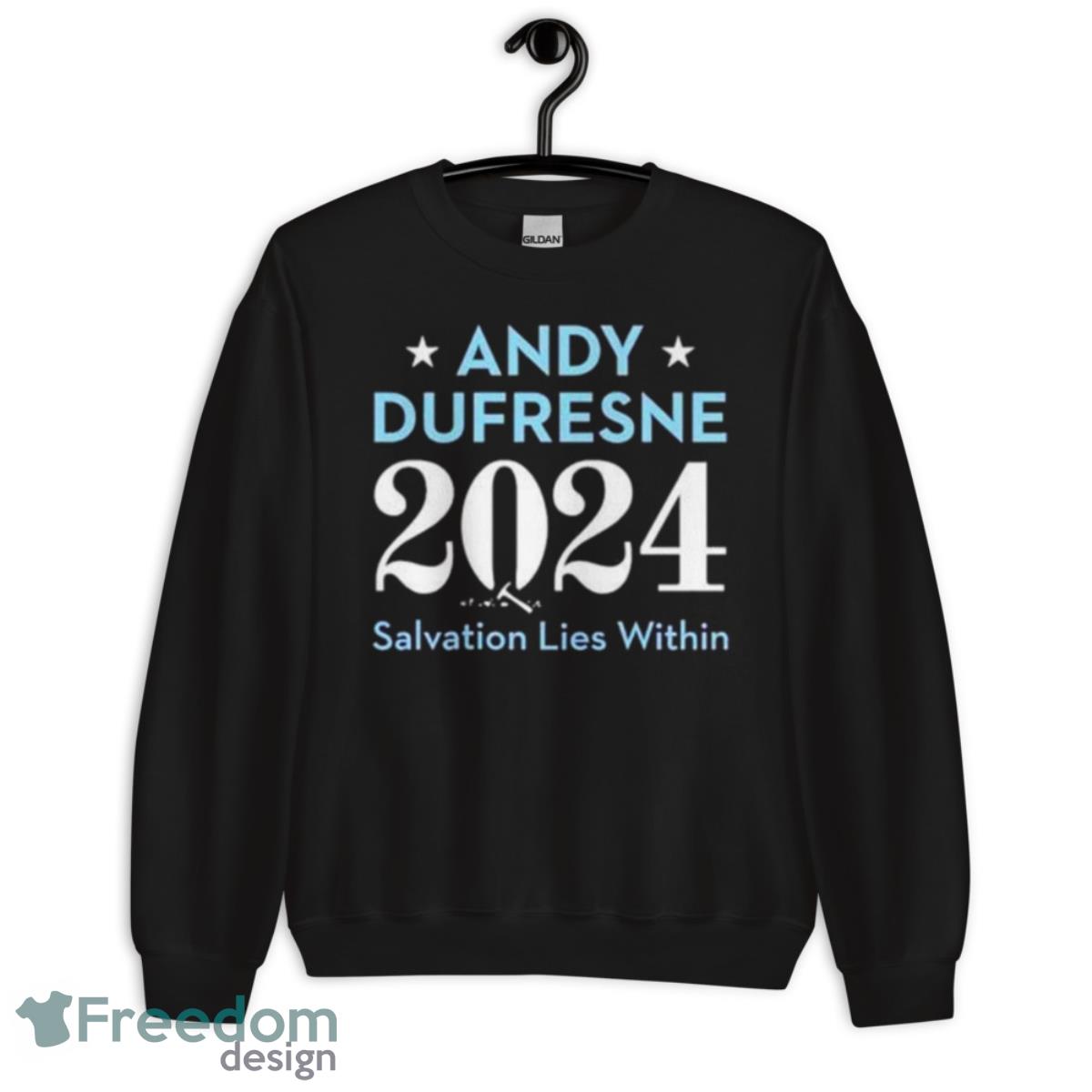 Dufresne 2024 Salvation Lies Within Shirt - Unisex Crewneck Sweatshirt Dufresne 2024 Salvation Lies Within Shirt - Unisex Crewneck Sweatshirt