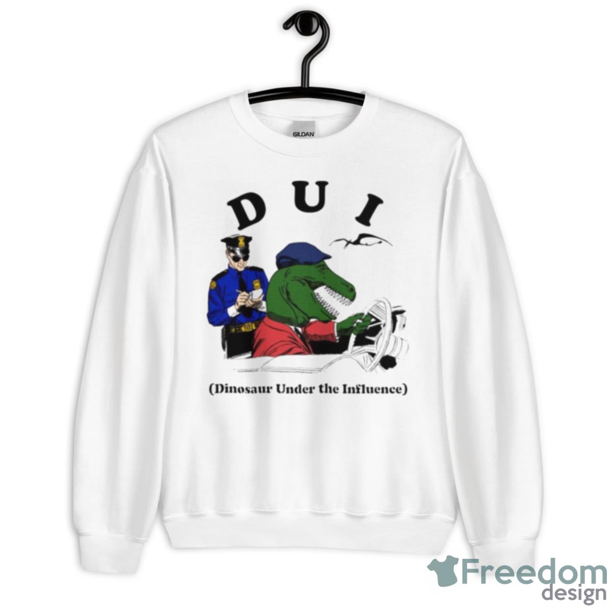 DUI Dinosaur Under The Influence Shirt - Unisex Heavy Blend Crewneck Sweatshirt