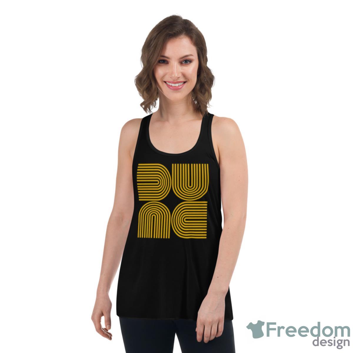 Dune Aesthetic Typography Dune Movie Shirt - Womens Flowy Racerback Tank Dune Aesthetic Typography Dune Movie Shirt - Womens Flowy Racerback Tank
