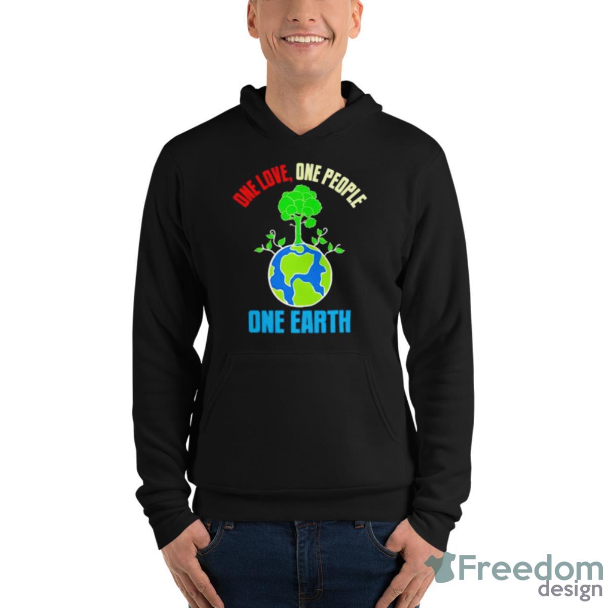 Earth Day One Love One People One Earth Shirt - Unisex Fleece Pullover Hoodie Earth Day One Love One People One Earth Shirt - Unisex Fleece Pullover Hoodie