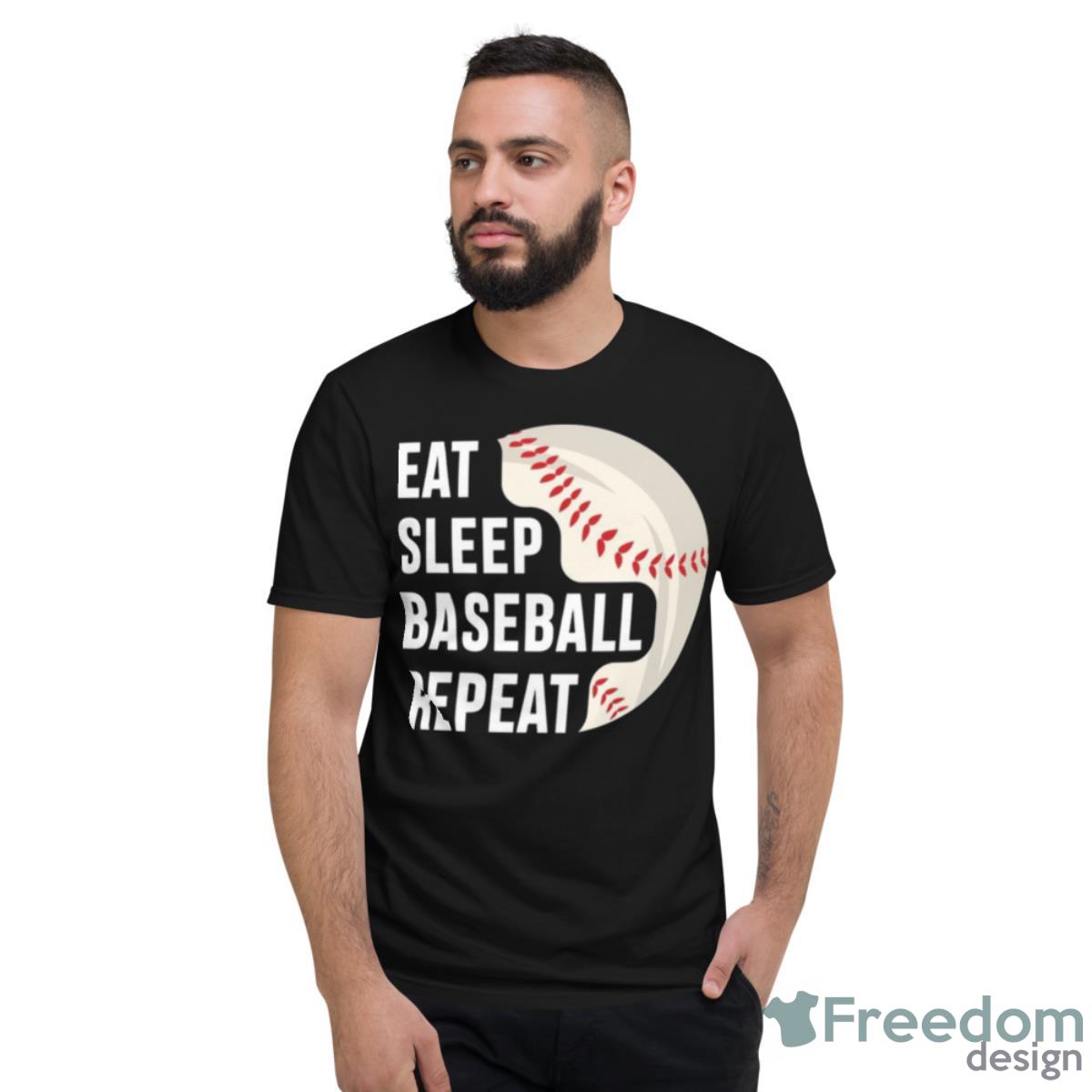 Eat Sleep Baseball Repeat Logo Shirt - Short Sleeve T-Shirt