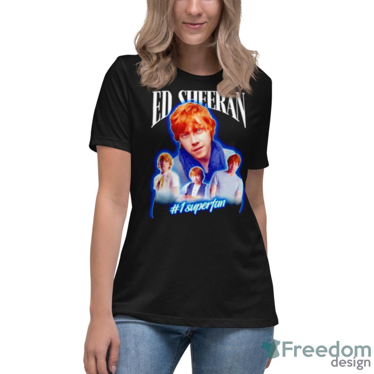 Ed Sheeran 1 Superfan Shirt - Womens Relaxed Short Sleeve Jersey Tee Ed Sheeran 1 Superfan Shirt - Womens Relaxed Short Sleeve Jersey Tee