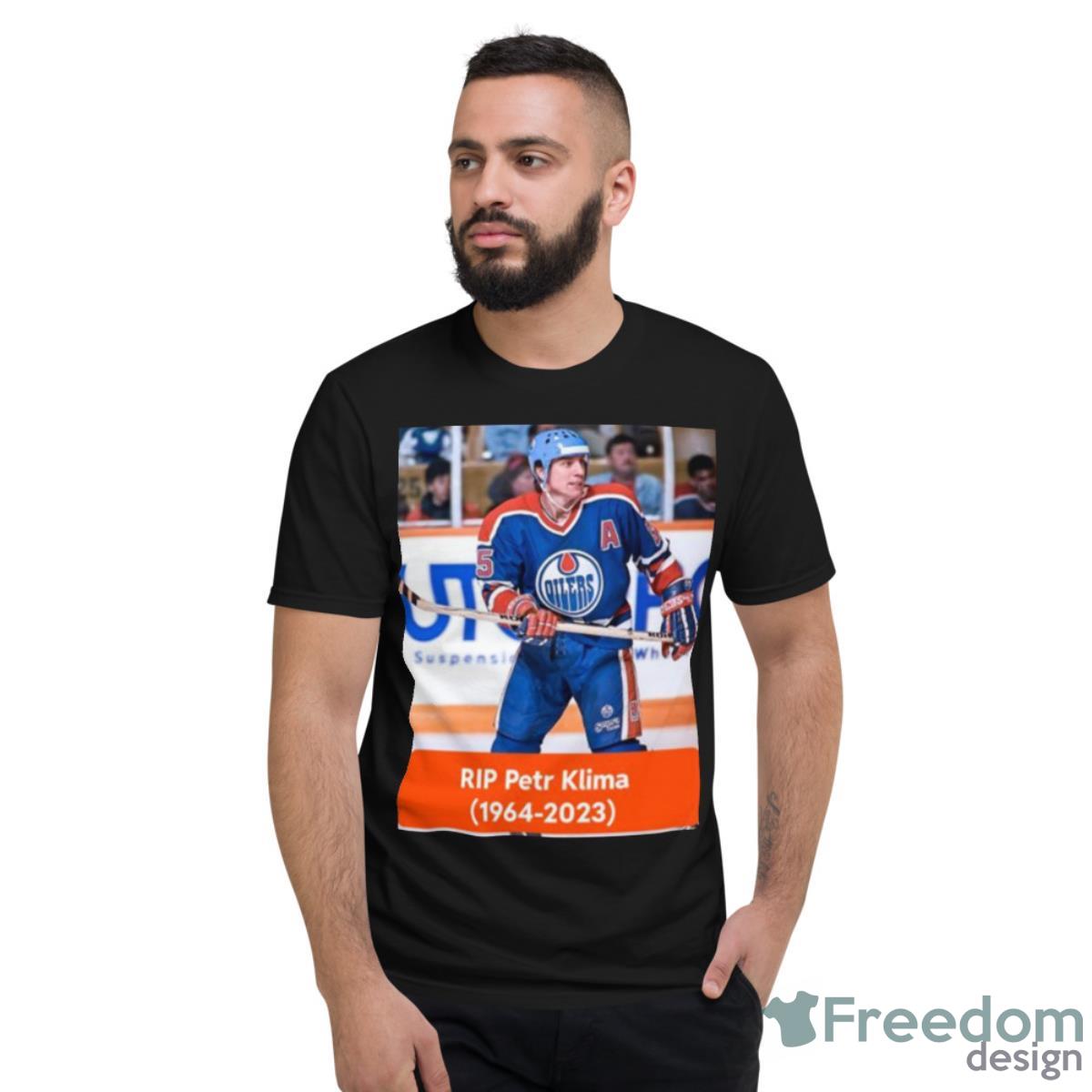Edmonton Oilers Rip Petr Klima 1964 2023 Shirt - Short Sleeve T-Shirt