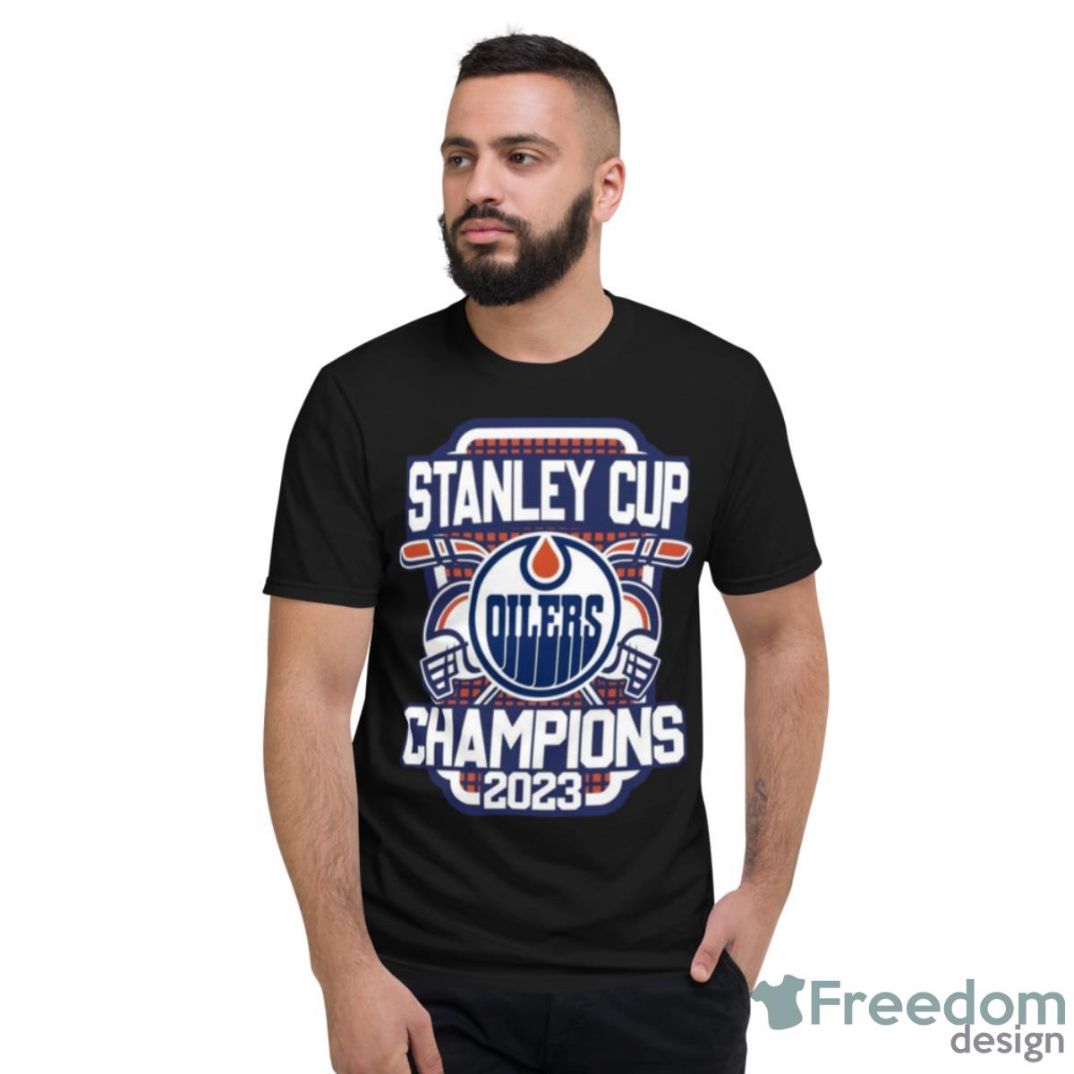 Edmonton Oilers Stanley Cup Champions 2023 T Shirt - Short Sleeve T-Shirt