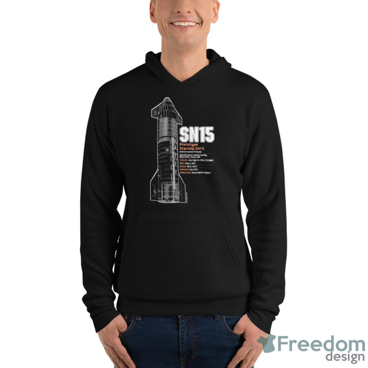 Elon Musk Spacex Starship Sn15 Plans Shirt image Elon Musk Spacex Starship Sn15 Plans Shirt - Unisex Fleece Pullover Hoodie