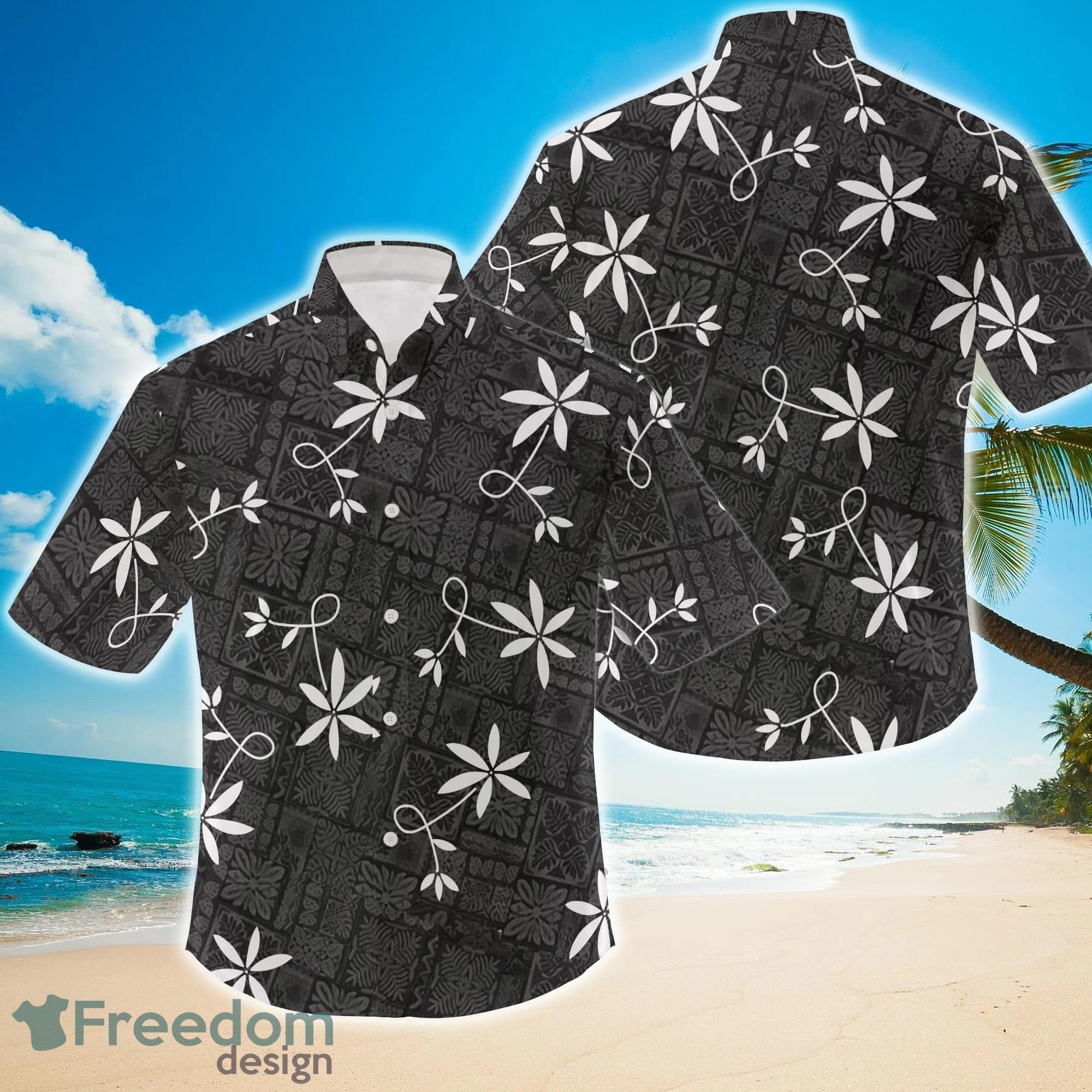 Elvis-Presley Blue Hawaii Black Version Hawaiian Shirt Product Photo 1