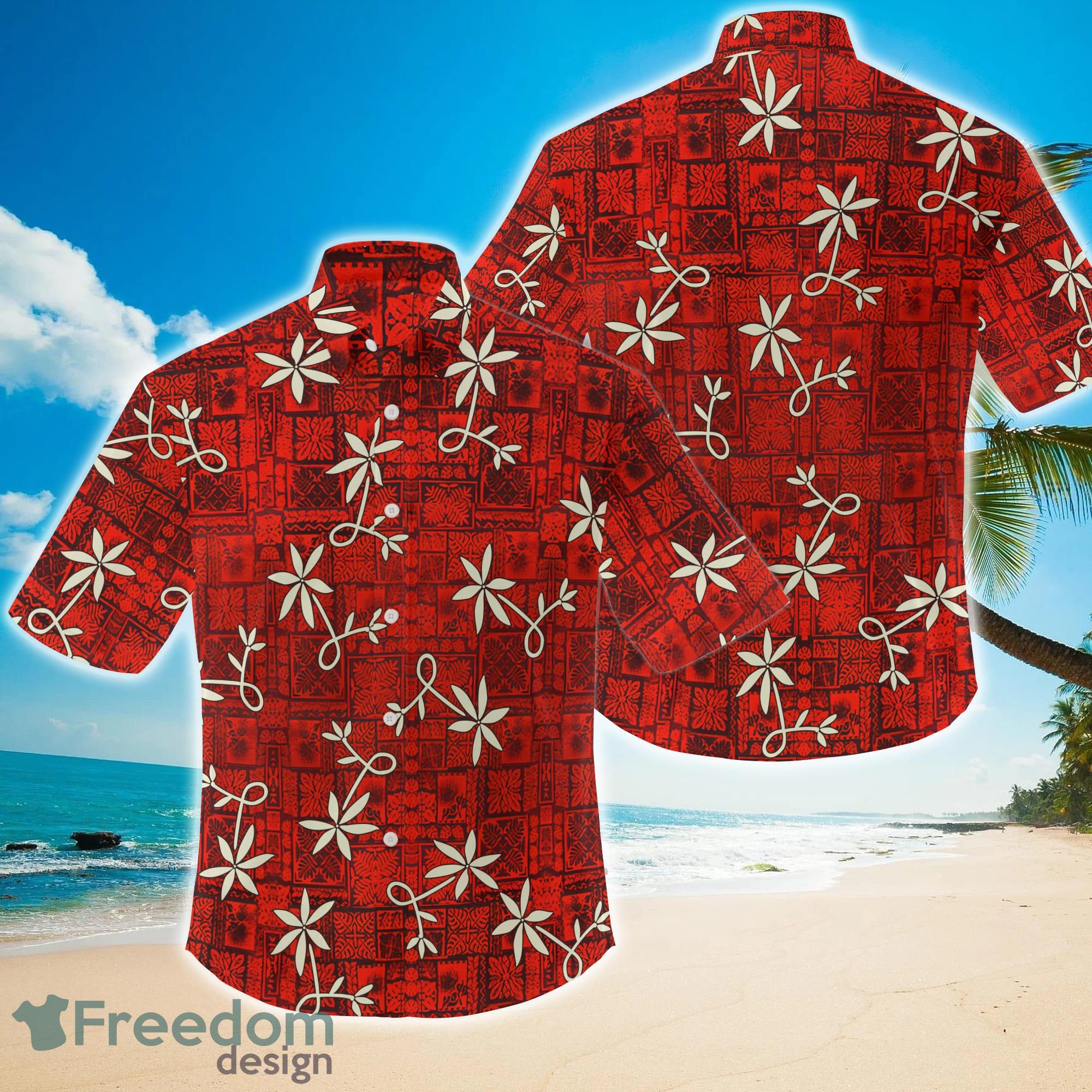 Elvis Presley Blue Red Color Unisex, Hawaiian Shirt, Aloha Shirt US size