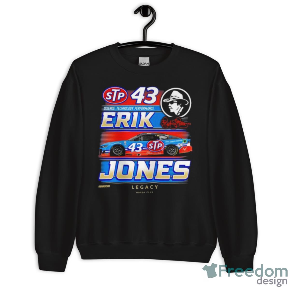 Erik Jones LEGACY Motor Club Team Collection STP Shirt - Unisex Crewneck Sweatshirt Erik Jones LEGACY Motor Club Team Collection STP Shirt - Unisex Crewneck Sweatshirt