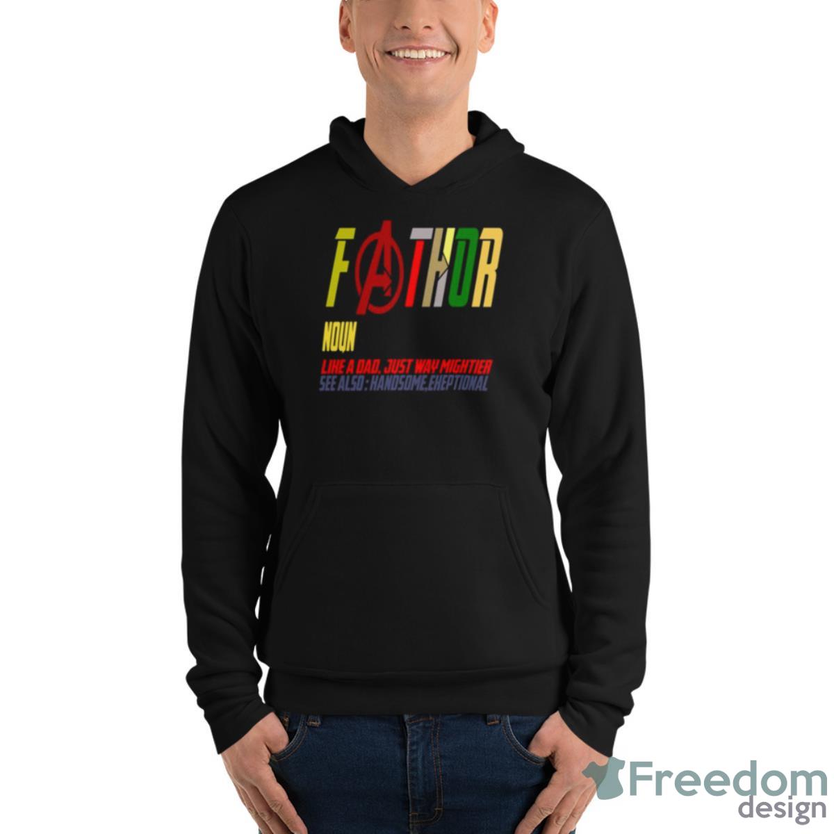 Fa Thor Like Dad Just Way Mightier Hero Father’s Day Shirt image Fa Thor Like Dad Just Way Mightier Hero Father’s Day Shirt - Unisex Fleece Pullover Hoodie