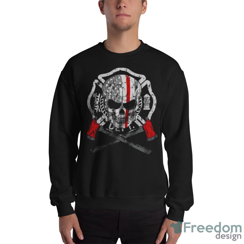 Fear No Flame Skull USA Flag Graphics T Shirt - 18000 Unisex Heavy Blend Crewneck Sweatshirt Fear No Flame Skull USA Flag Graphics T Shirt - 18000 Unisex Heavy Blend Crewneck Sweatshirt