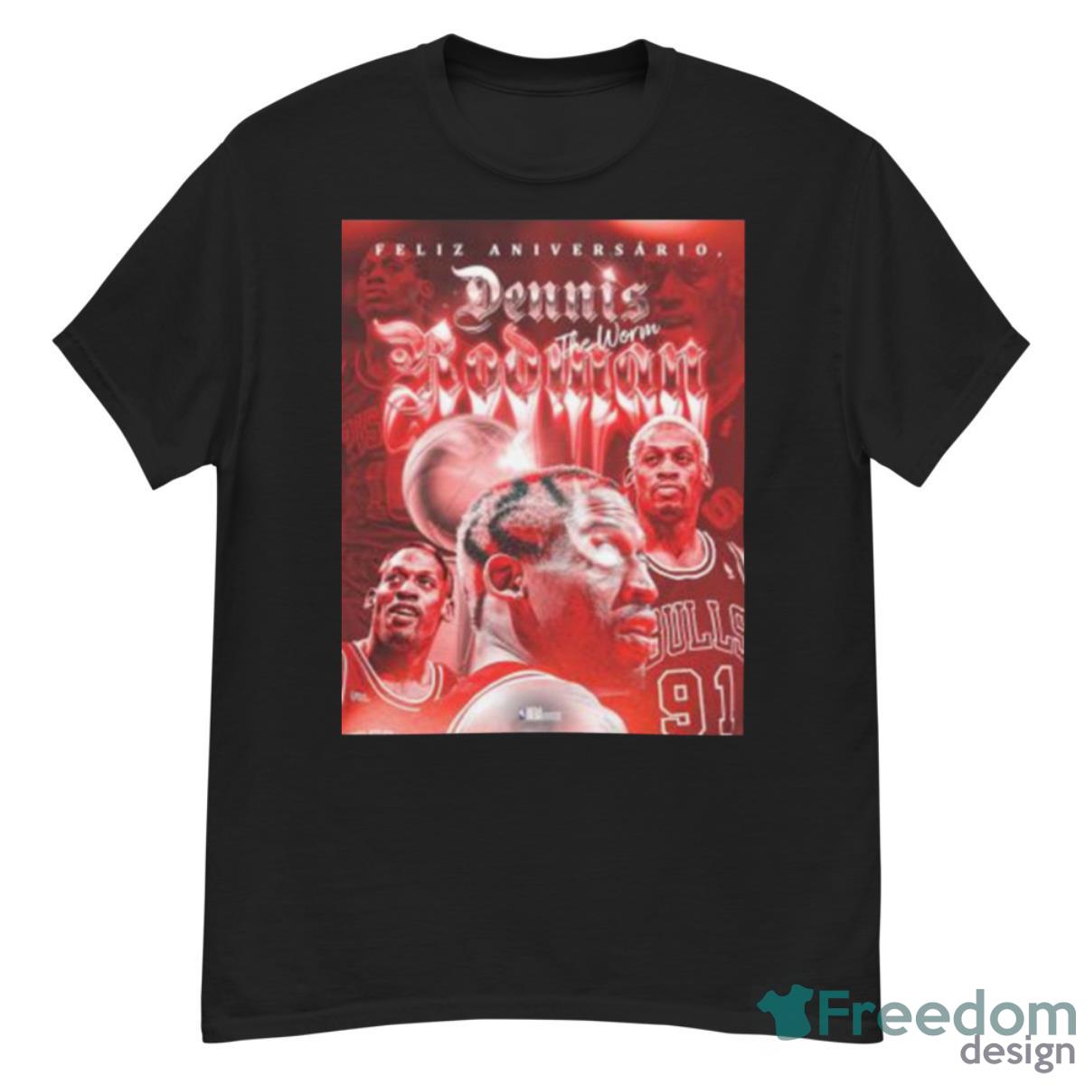 Feliz Aniversario Dennis Rodman The Worm 2023 Shirt - G500 Men’s Classic T-Shirt