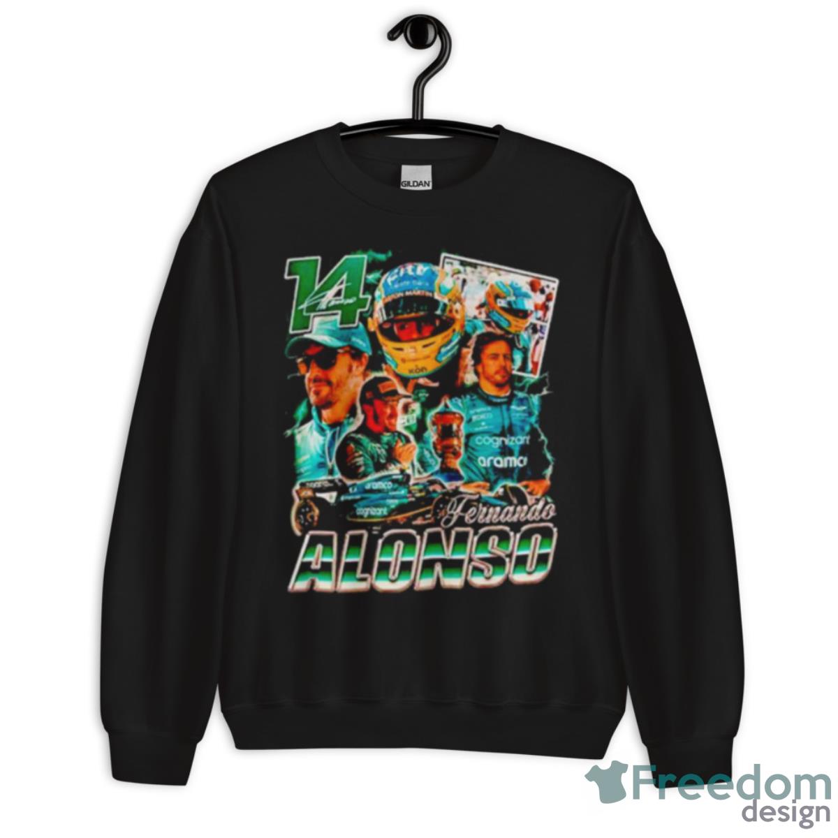 Fernando Alonso 14 Signature Shirt - Unisex Crewneck Sweatshirt Fernando Alonso 14 Signature Shirt - Unisex Crewneck Sweatshirt