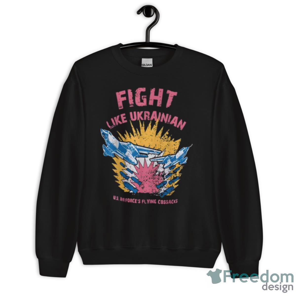 Fight Like Ukrainian Shirt image Fight Like Ukrainian Shirt - Unisex Crewneck Sweatshirt