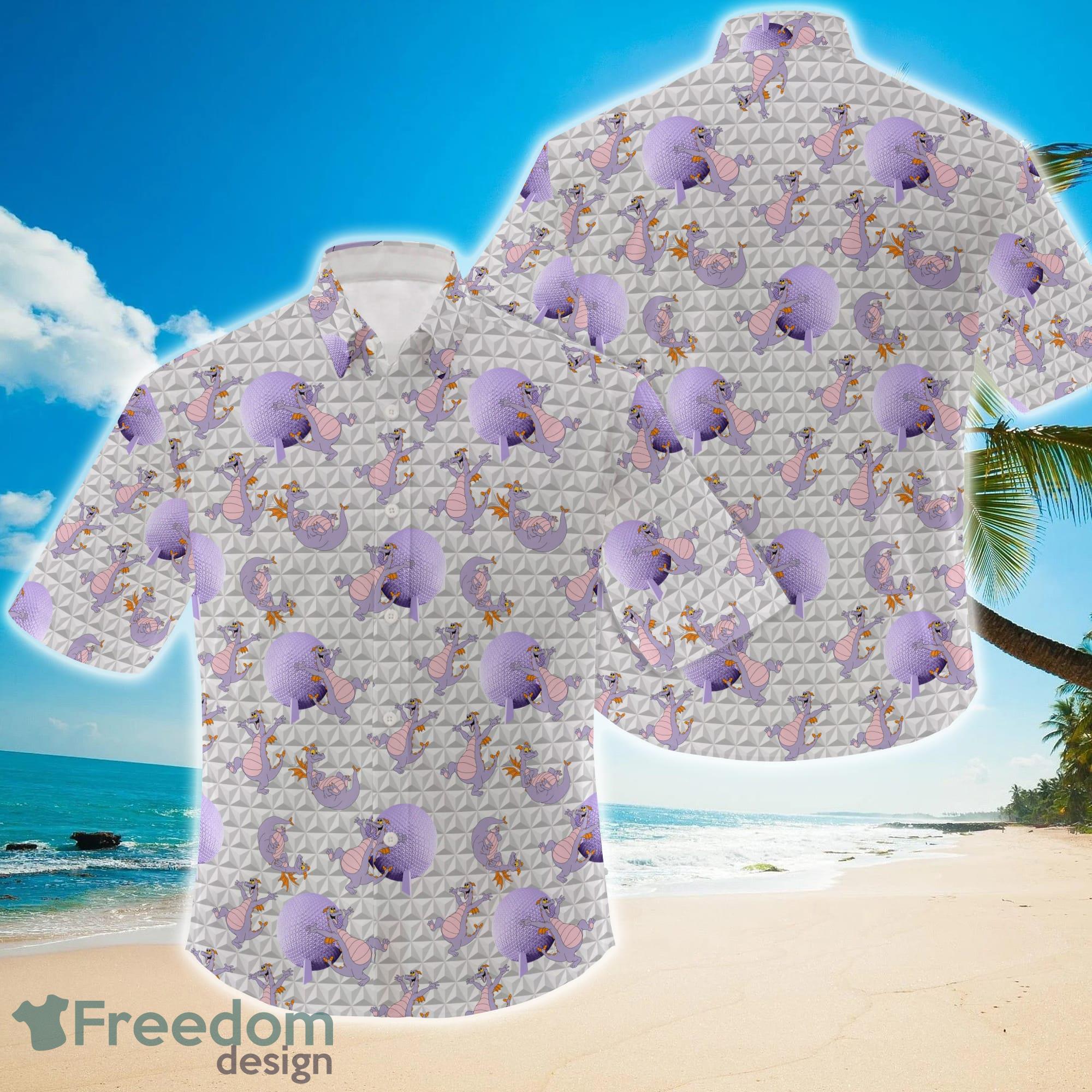 Figment Epcot Inspired Short Sleeved Button Down Shirt Product Photo 1