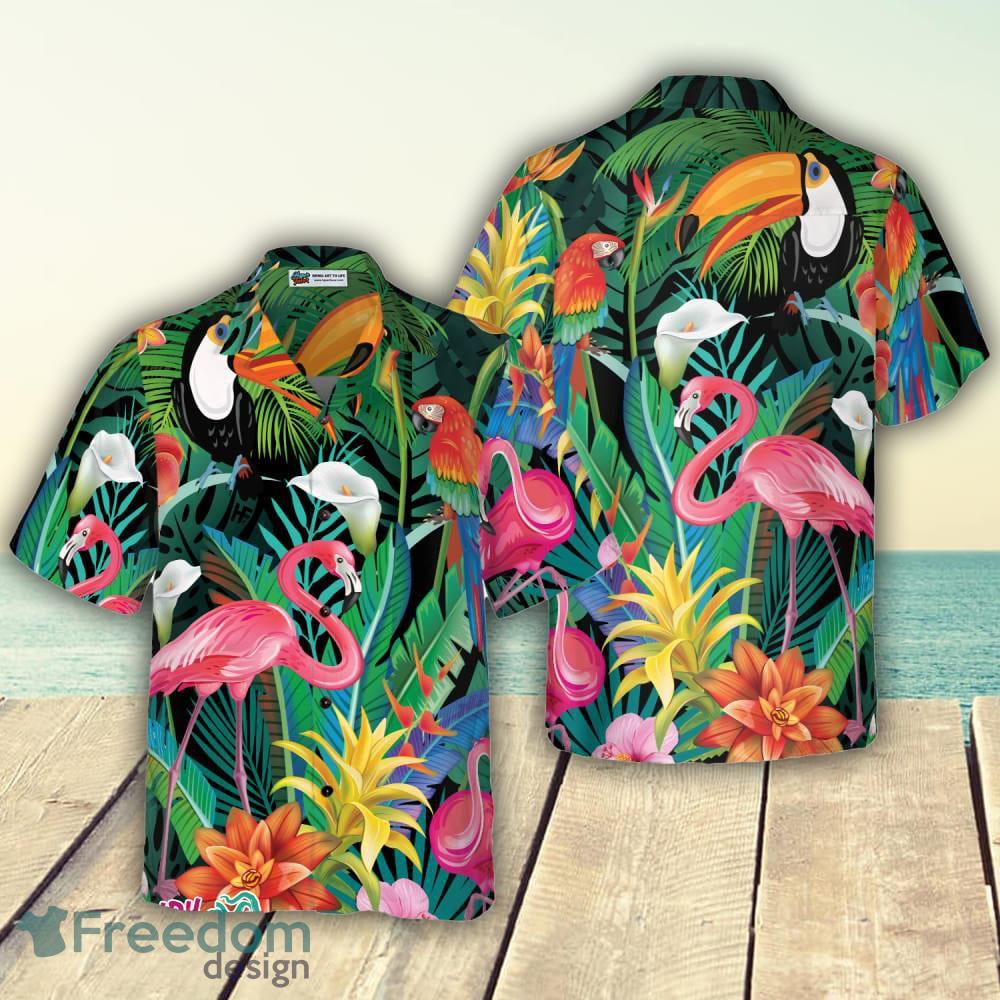 3d Flamingo Tropical Custom Hawaiian Shirt Outfit For Men And