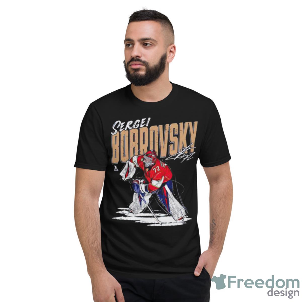 Florida Panthers Sergei Bobrovsky Chisel Signature Shirt - Short Sleeve T-Shirt