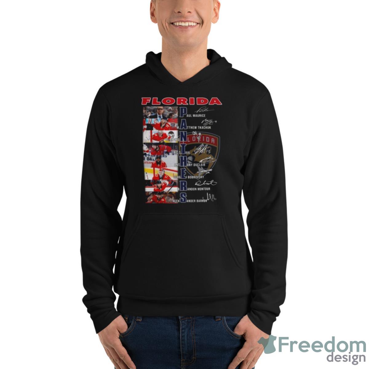 Florida Panthers Sports Teams 2023 Signatures Shirt image Florida Panthers Sports Teams 2023 Signatures Shirt - Unisex Fleece Pullover Hoodie