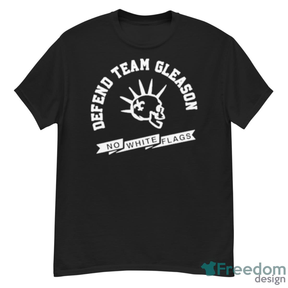 Foster Moreau Wearing Defend Team Gleason No White Flags Shirt - G500 Men’s Classic T-Shirt