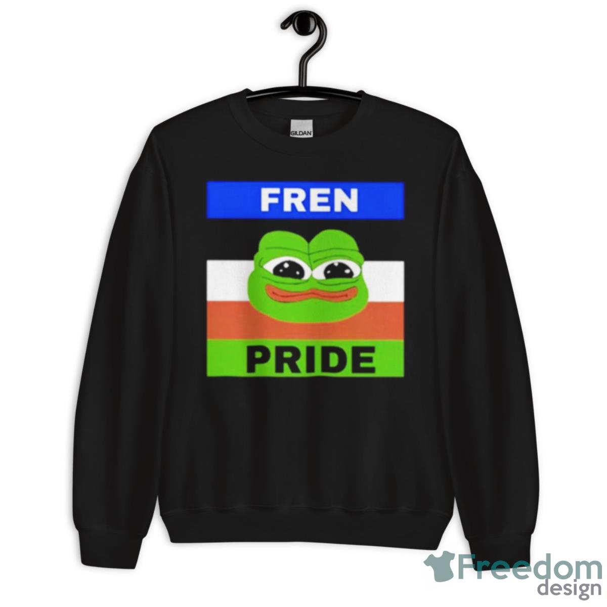 Fren Pride Pepe Shirt - Unisex Crewneck Sweatshirt Fren Pride Pepe Shirt - Unisex Crewneck Sweatshirt