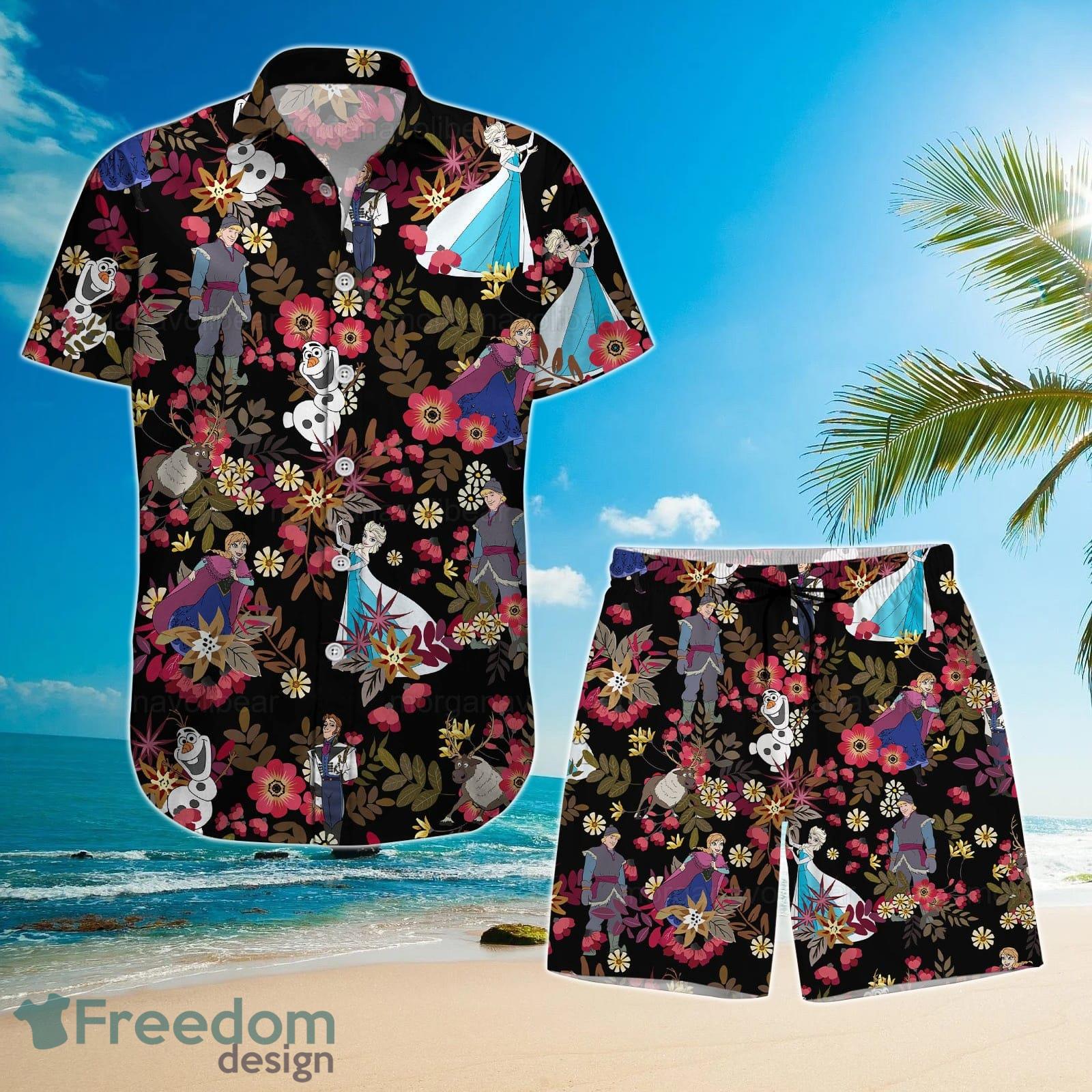 Frozen Hawaiian Shirt And Short For Men And Women Product Photo 1 Frozen Hawaiian Shirt And Short For Men And Women Product Photo 1