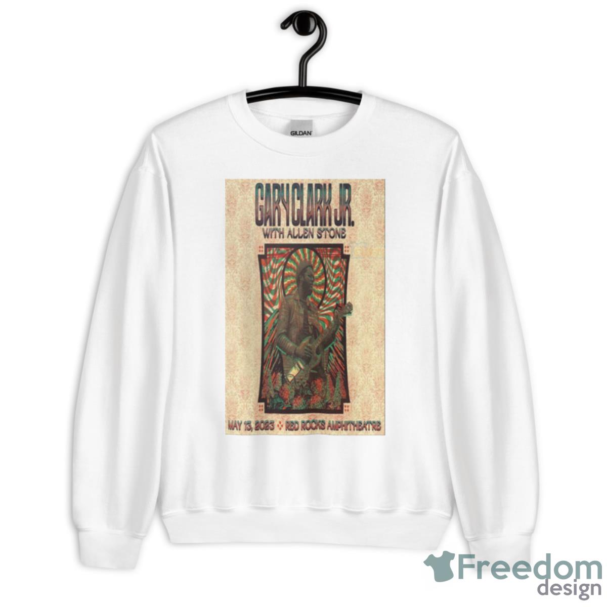 Gary Clark Jr Red Rocks May 13 2023 Morrison Colorado Poster Shirt - Unisex Heavy Blend Crewneck Sweatshirt