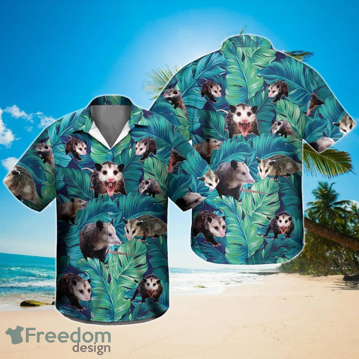 Generic Tropical Opossum Hawaiian Shirt Product Photo 1