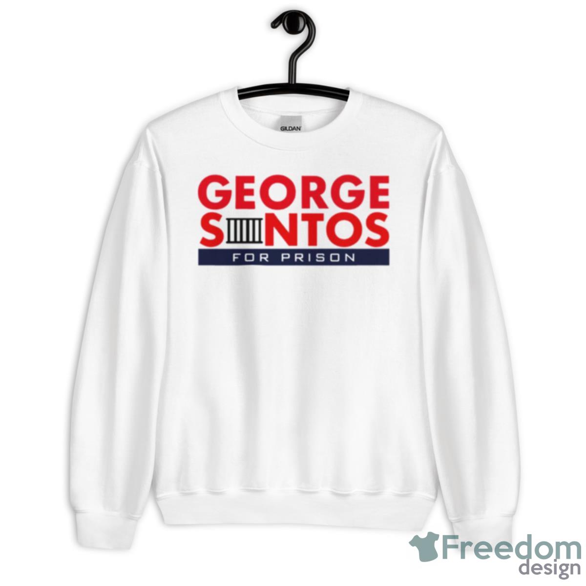 George Santos For Prison Campaign Logo Shirt - Unisex Heavy Blend Crewneck Sweatshirt