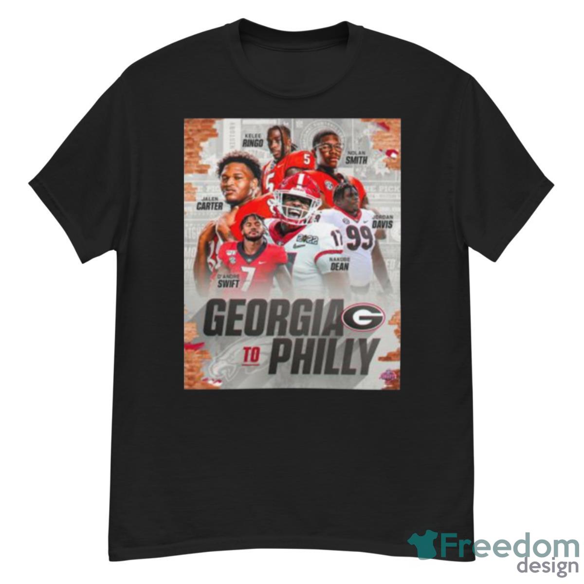 Georgia To Philly Philadelphia Eagles And Georgia Bulldogs Shirt - G500 Men’s Classic T-Shirt