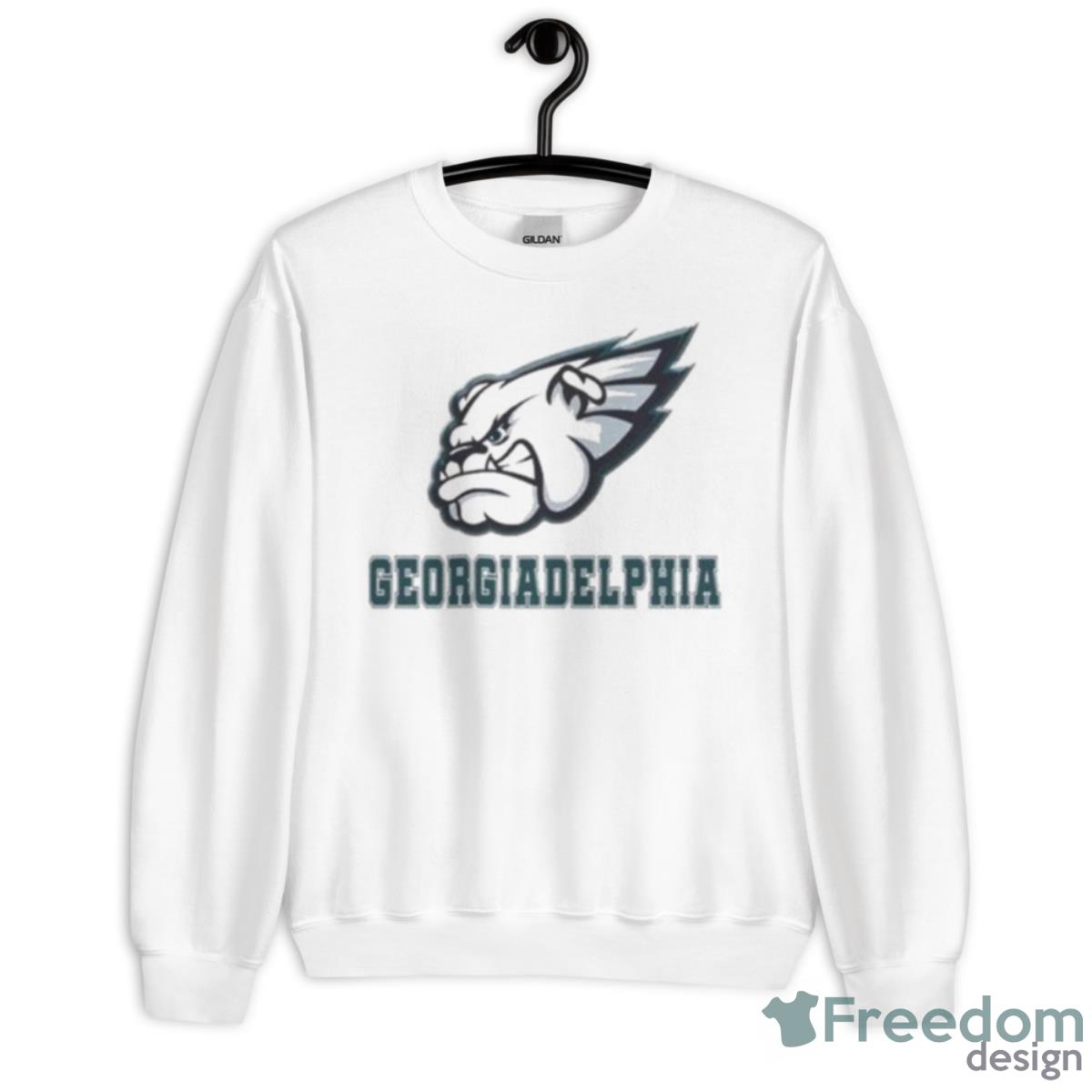 Georgiadelphia Fly Dawgs Fly – Fly Eagles Fly 2023 Shirt - Unisex Heavy Blend Crewneck Sweatshirt