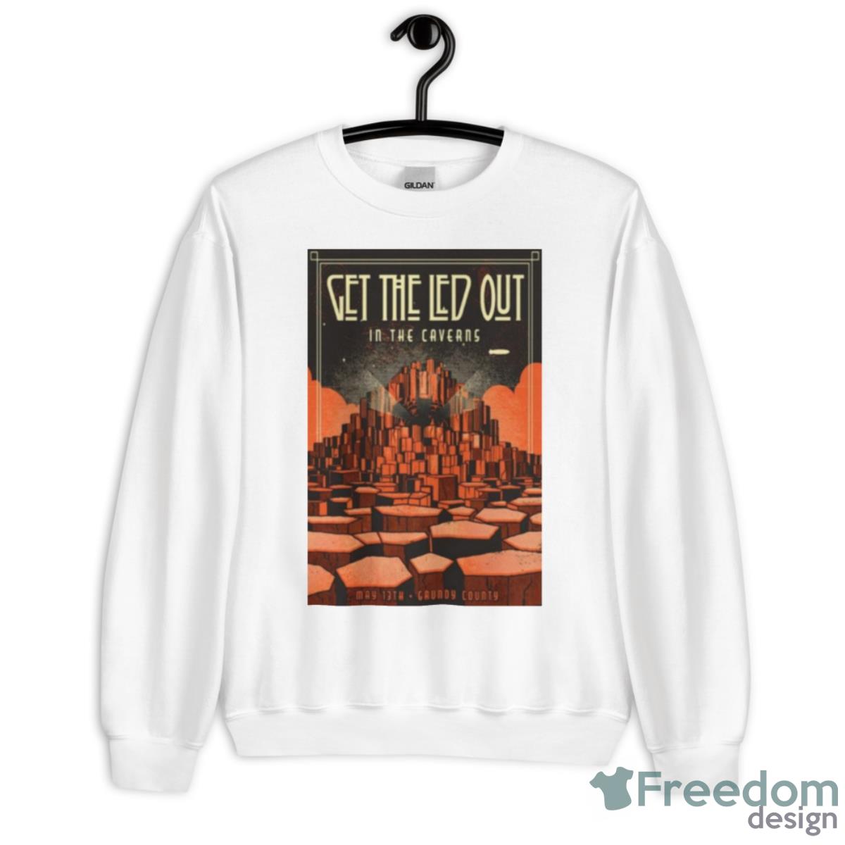 Get The Led Out Pelham TN The Caverns Grundy County May 13 2023 Shirt - Unisex Heavy Blend Crewneck Sweatshirt