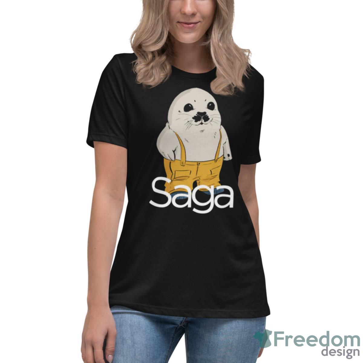 Ghus The Seal Saga Comic Shirt - Womens Relaxed Short Sleeve Jersey Tee Ghus The Seal Saga Comic Shirt - Womens Relaxed Short Sleeve Jersey Tee