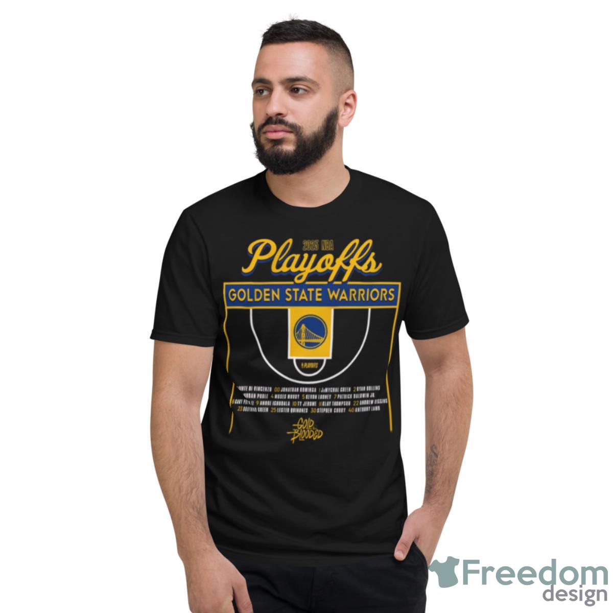 Golden State Warriors Stadium Essentials Unisex 2023 NBA Playoffs Roste Shirt - Short Sleeve T-Shirt