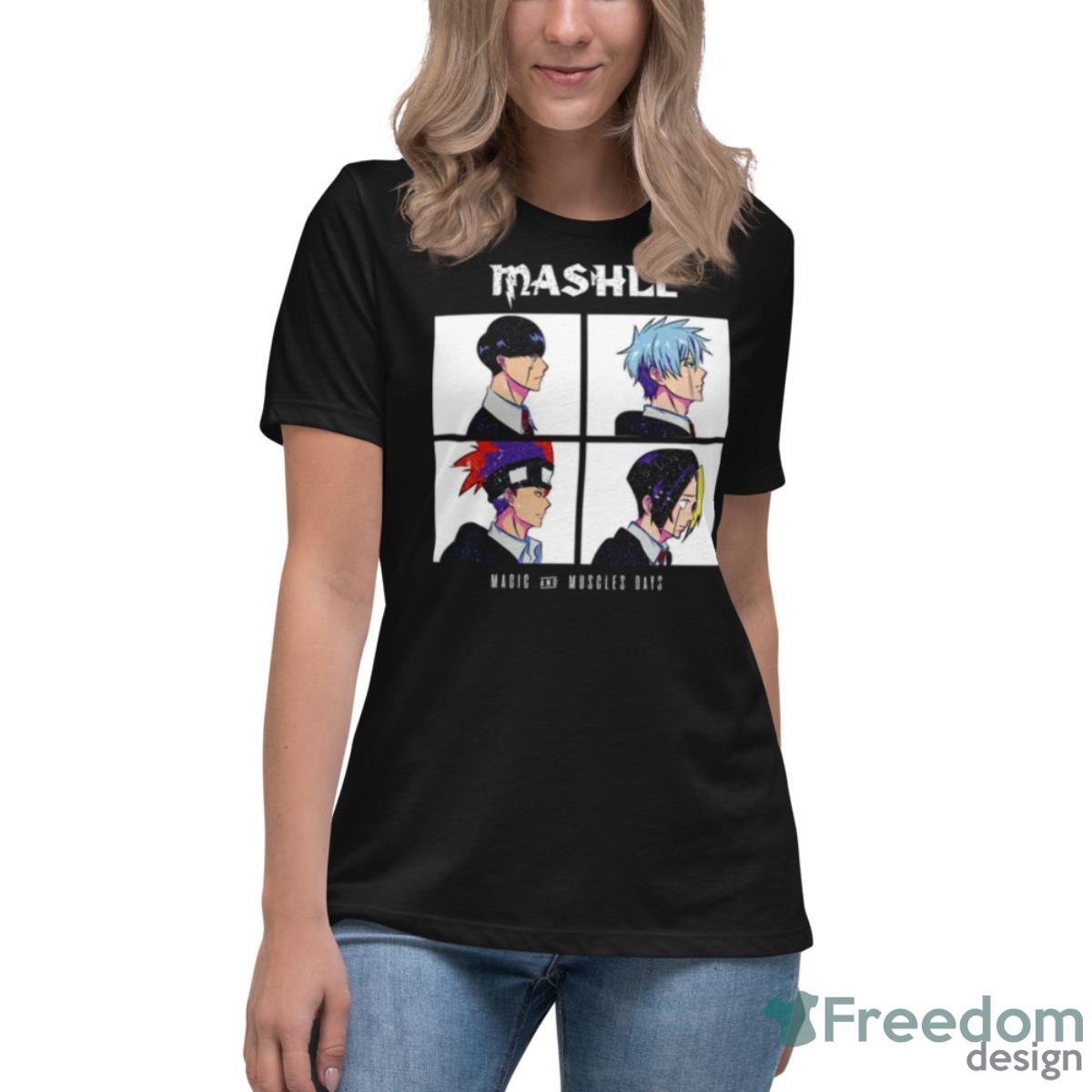 Gorillaz Mashle Magic And Muscles Days Grunge Style Shirt - Womens Relaxed Short Sleeve Jersey Tee Gorillaz Mashle Magic And Muscles Days Grunge Style Shirt - Womens Relaxed Short Sleeve Jersey Tee
