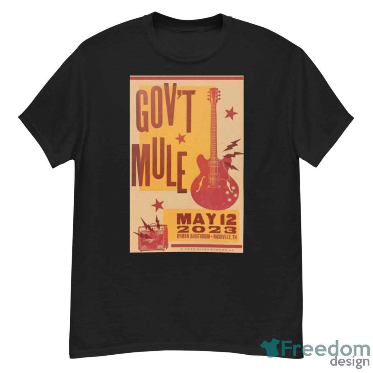 Gov’t Mule Nashville Tn Tour 2023 Poster Shirt - G500 Men’s Classic T-Shirt