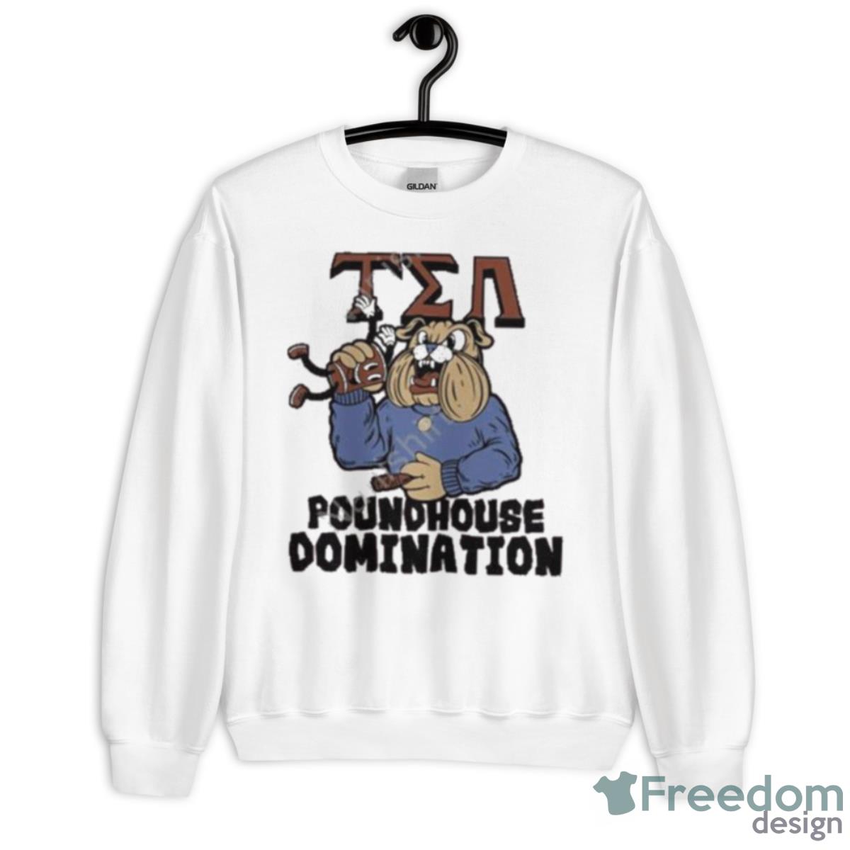 Greek Bulldog Shirt - Unisex Heavy Blend Crewneck Sweatshirt