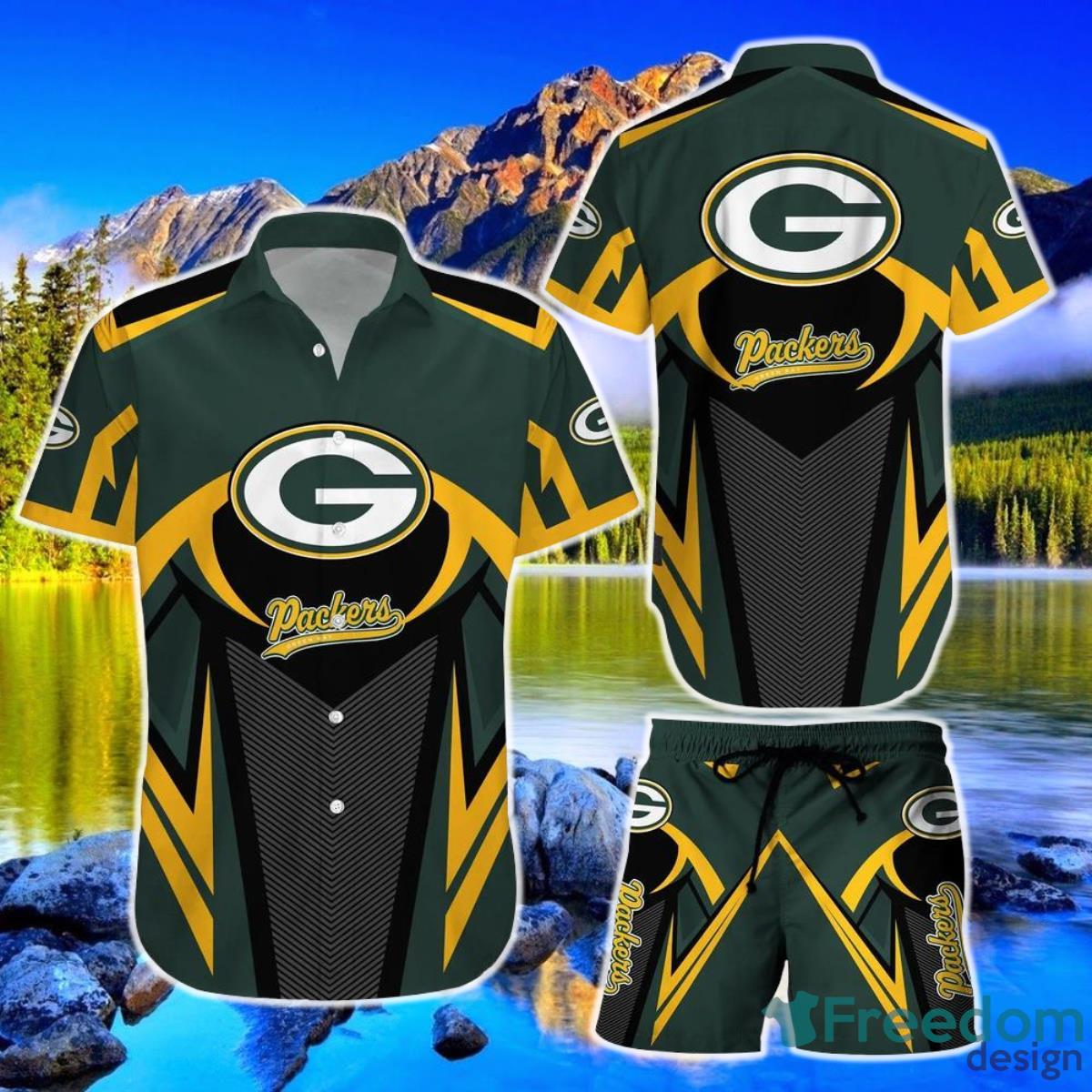 Green bay packers nfl football hawaiian shirt