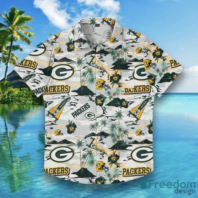 Green Bay Packers NFL Mens Thematic Stadium Print Hawaiian Shirt -  Freedomdesign