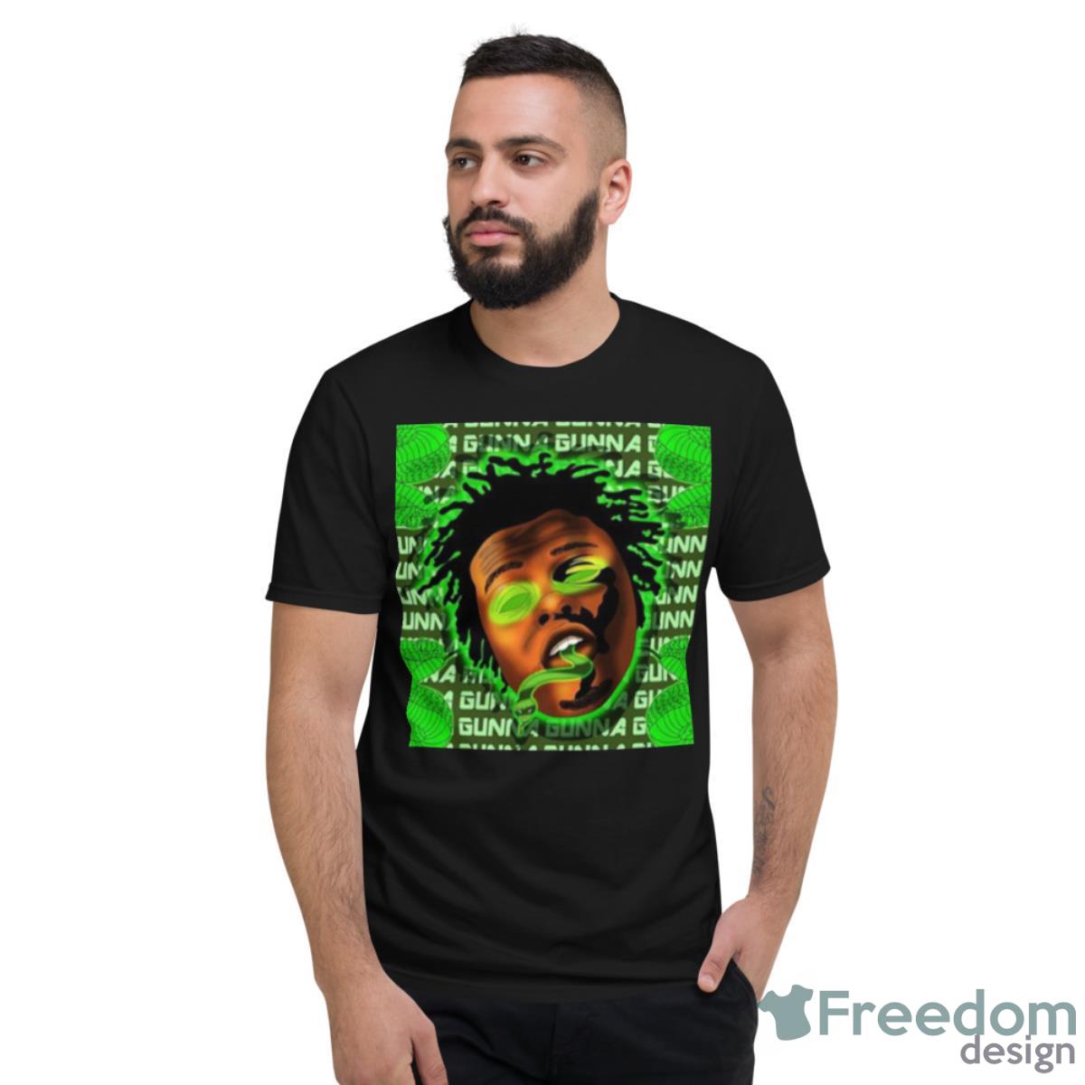 Green Snake Artwork Wunna Gunna Shirt - Short Sleeve T-Shirt