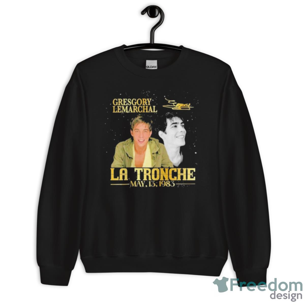 Gregory Lemarchal LA Tronche May 13 1983 Signature Shirt - Unisex Crewneck Sweatshirt Gregory Lemarchal LA Tronche May 13 1983 Signature Shirt - Unisex Crewneck Sweatshirt