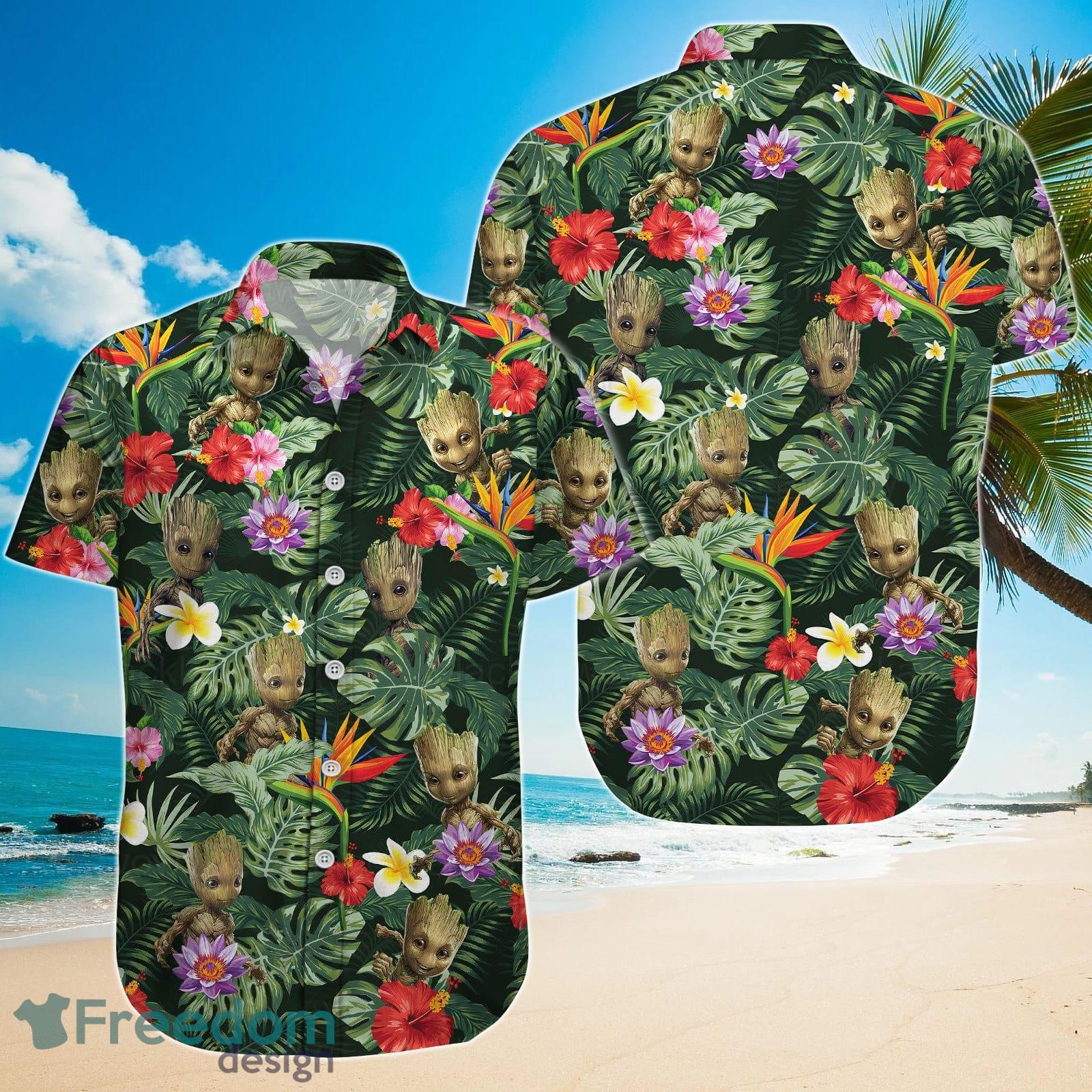 Groot Hawaiian Shirt And Short For Men And Women Product Photo 2