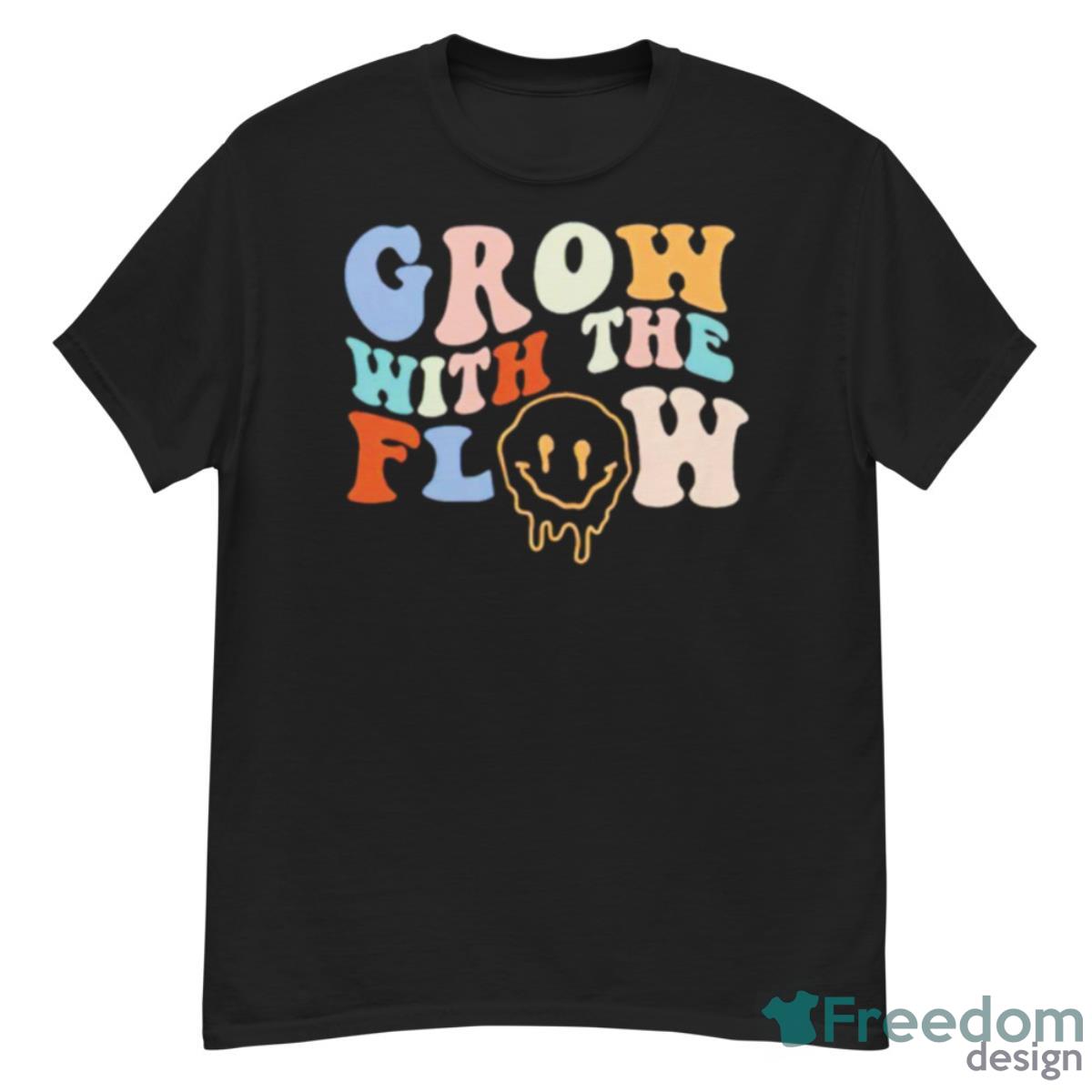 Grow With The Flow Peace Hippie Shirt - G500 Men’s Classic T-Shirt