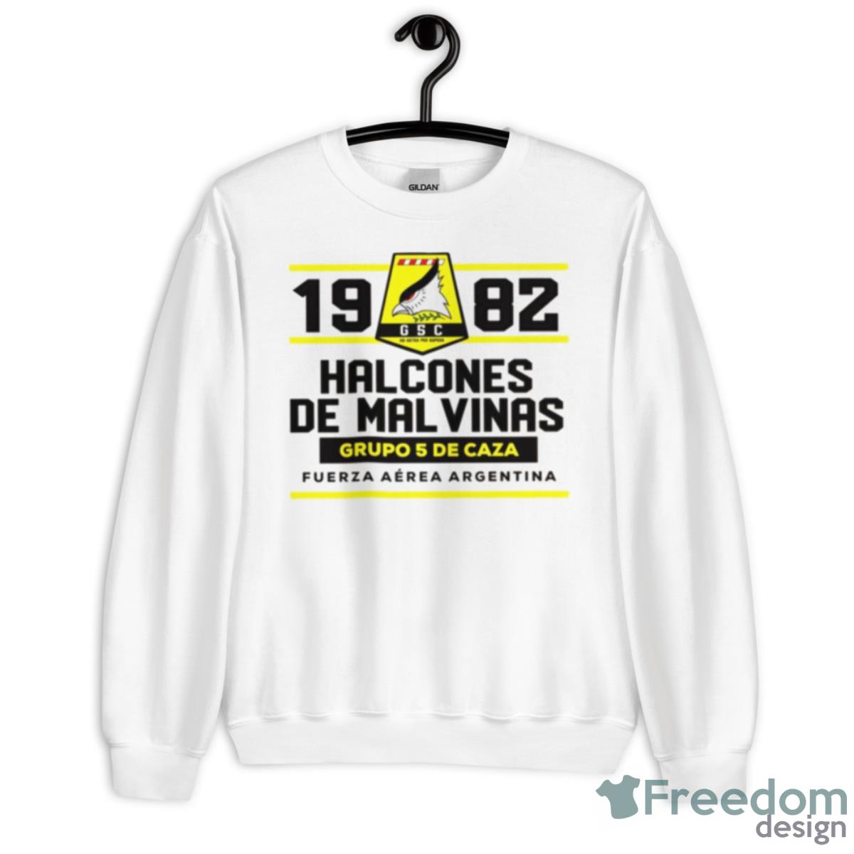 Grupo 5 De Caza 1982 Fuerza Aérea Argentina Shirt - Unisex Heavy Blend Crewneck Sweatshirt