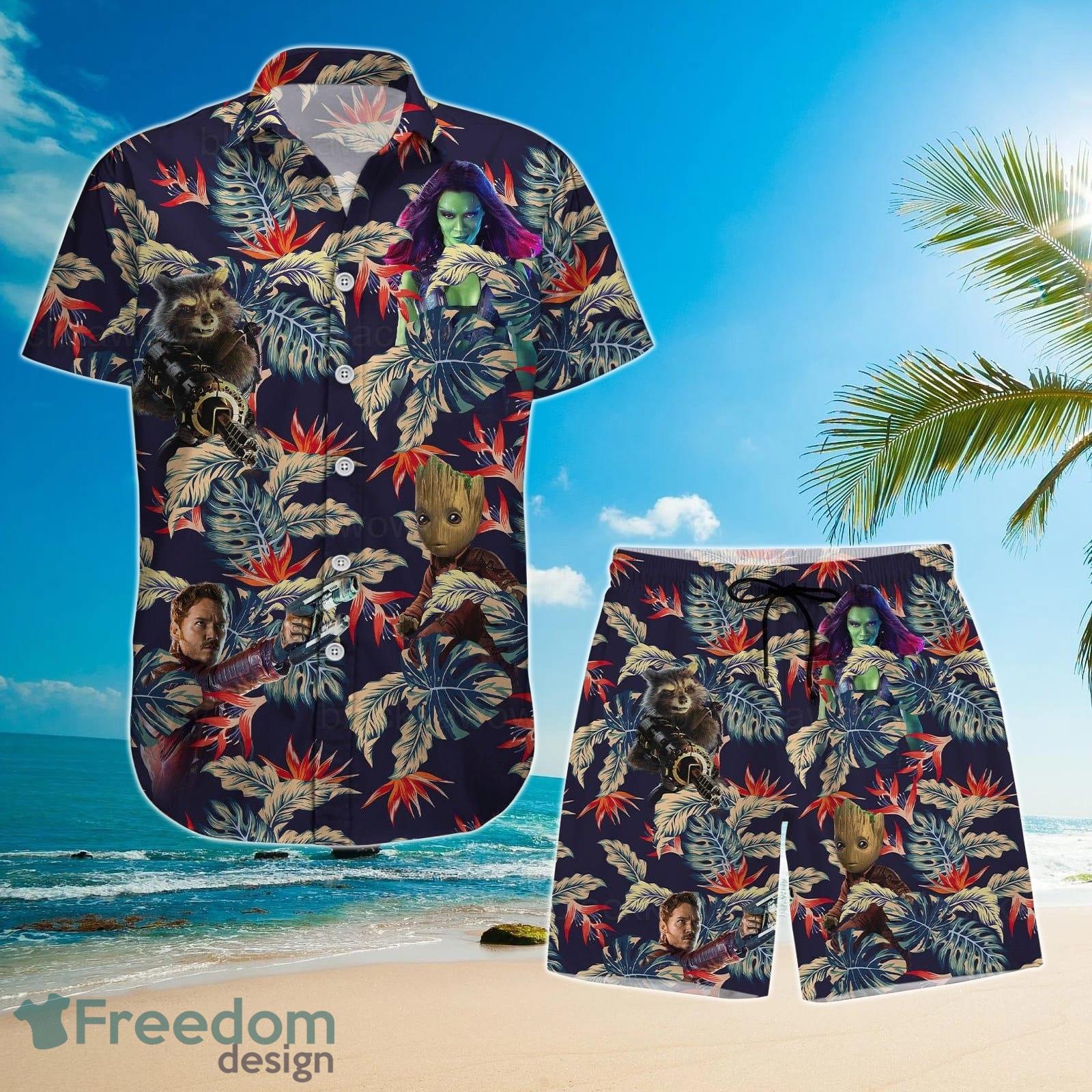 Guardians Of The Galaxy Shirt, Guardians 3 Hawaiian Shirt And Short For Men And Women Product Photo 1