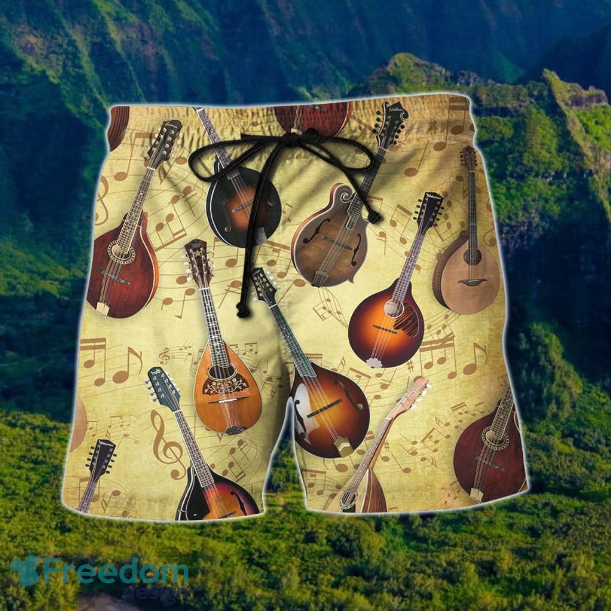 Guitar Hawaiian Shirt And Short For Men And Women Product Photo 2