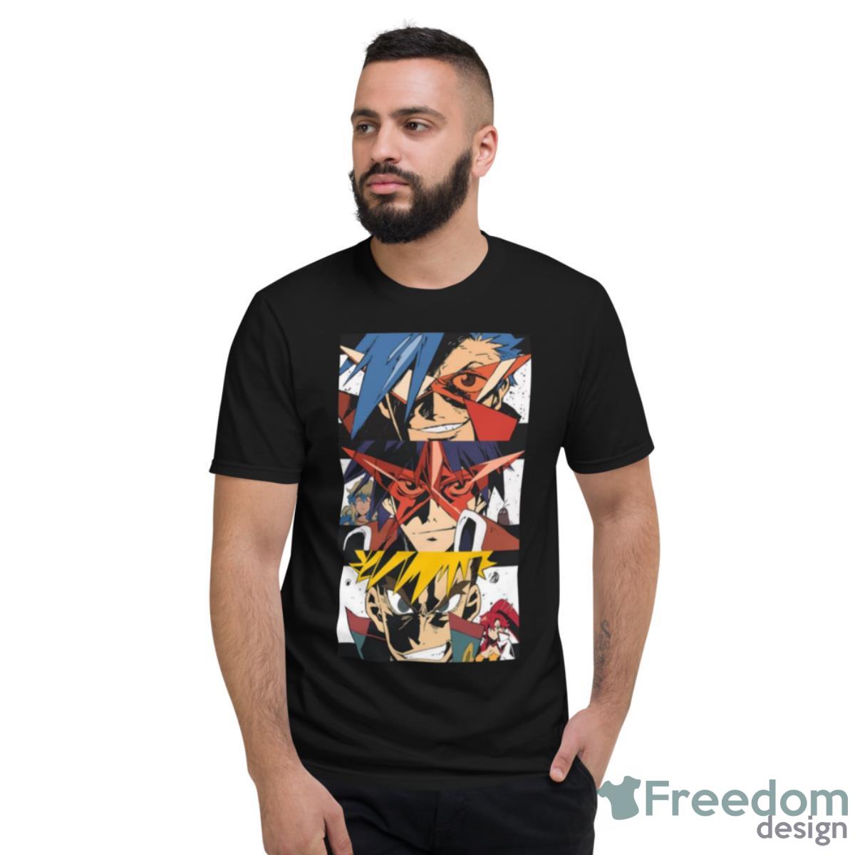 Gurren Lagann Anime Graphic Shirt - Short Sleeve T-Shirt