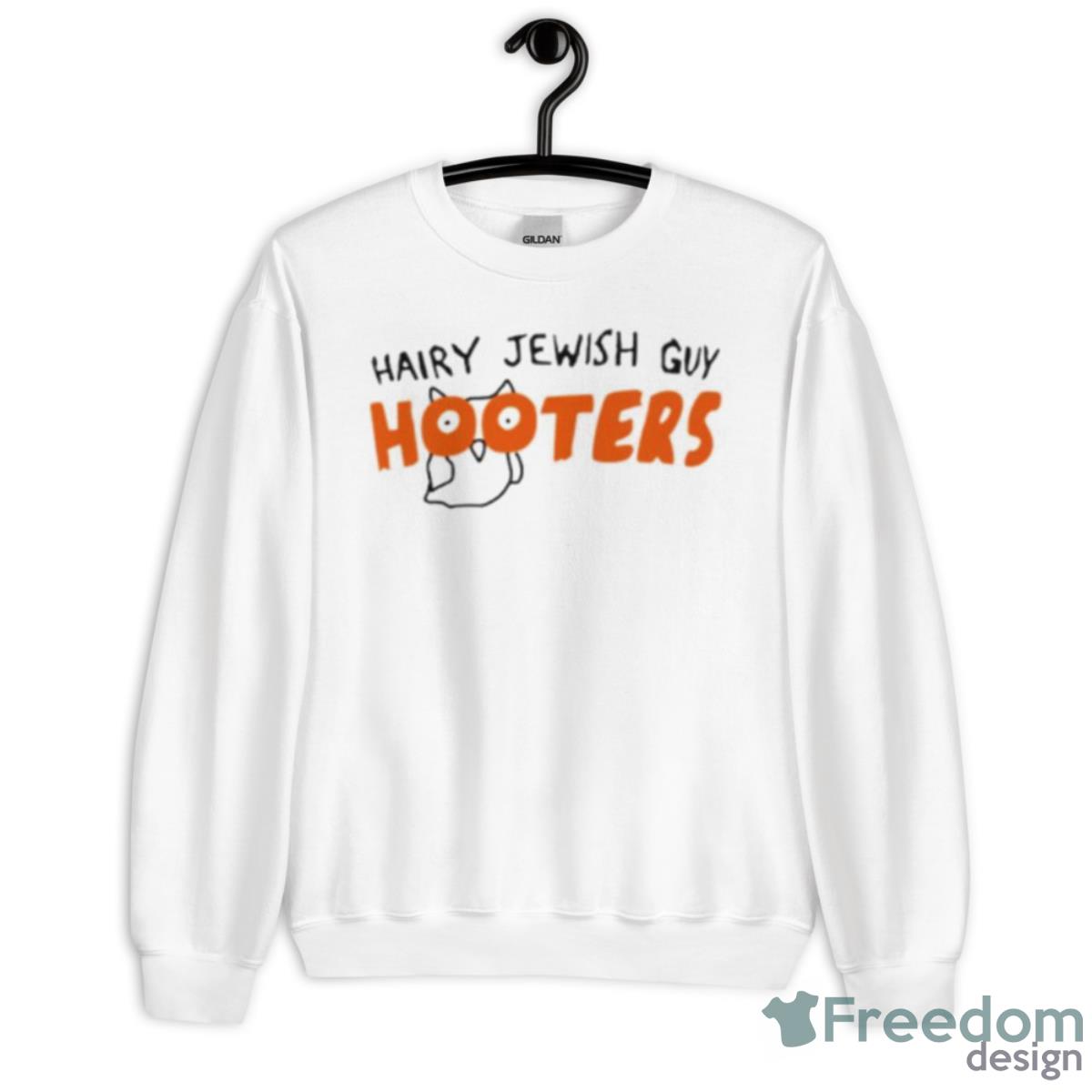 Hairy Jewish Guy Hooters Shirt - Unisex Heavy Blend Crewneck Sweatshirt