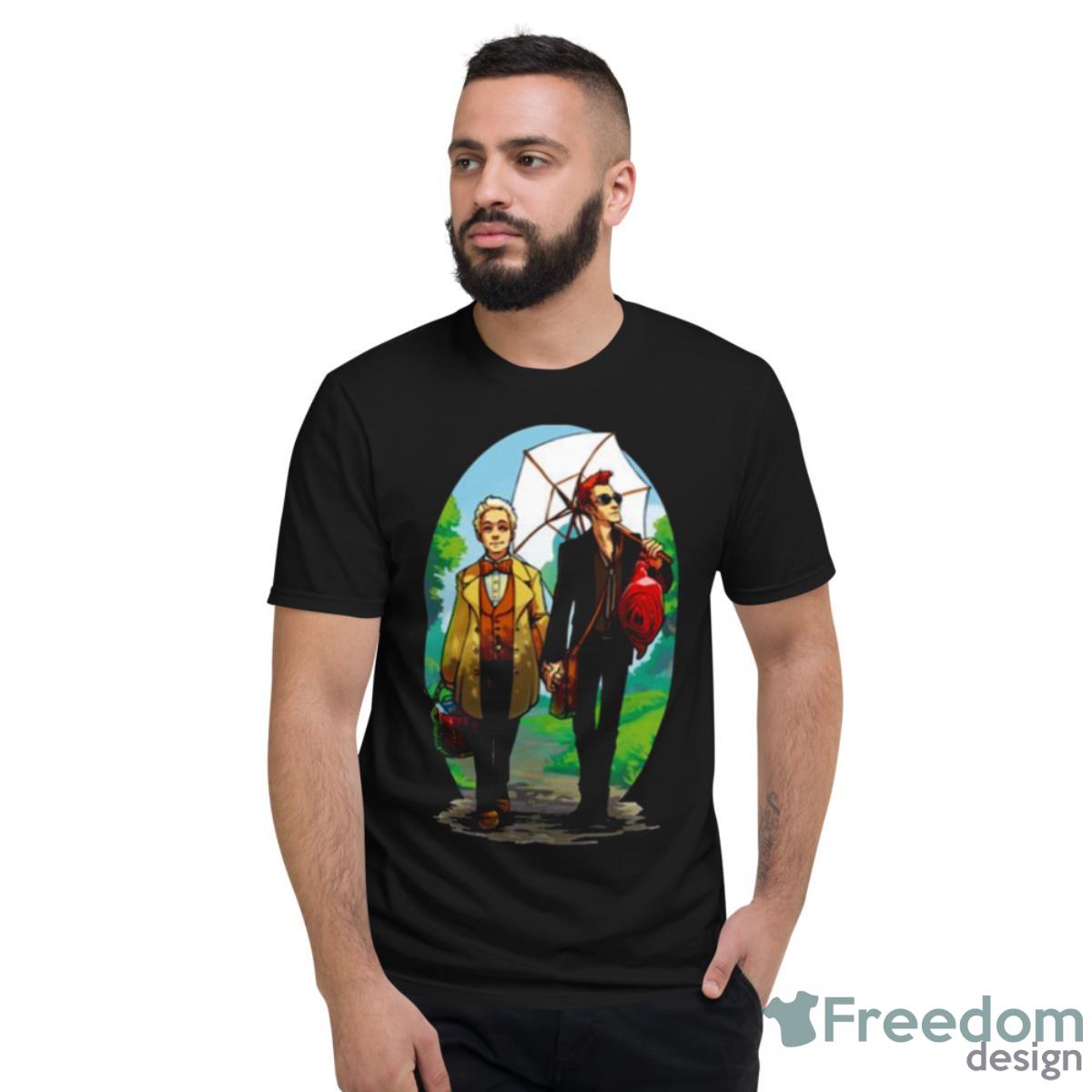 Hanging Out Good Omens Shirt - Short Sleeve T-Shirt