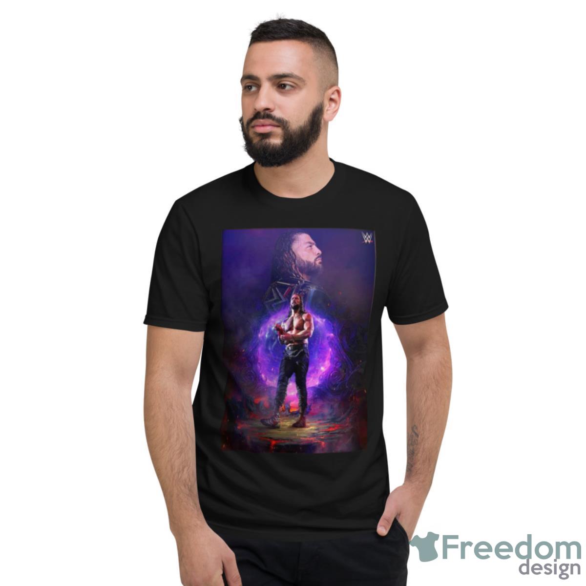 Happy Birthday The GOAT The Tribal Chief Undisputed WWE Universal Champion WWE Roman Reigns Shirt - Short Sleeve T-Shirt