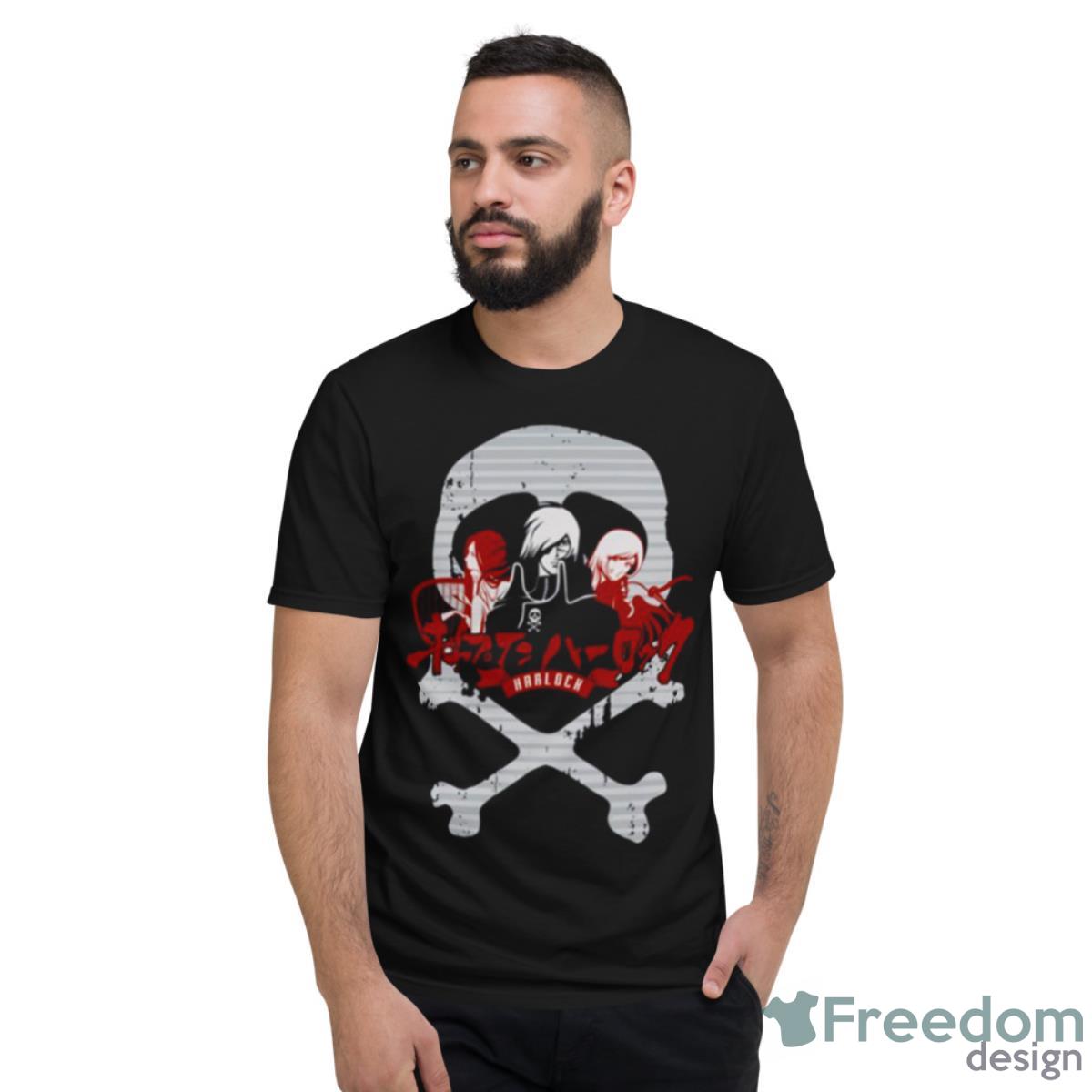 Harlock Skull Red Harlock Shirt - Short Sleeve T-Shirt